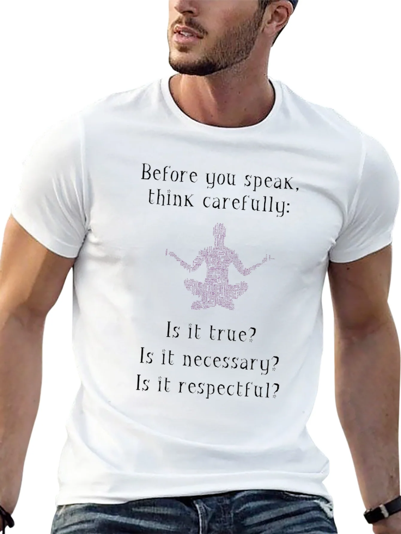Rebbecca Think Carefully T-Shirt - Black