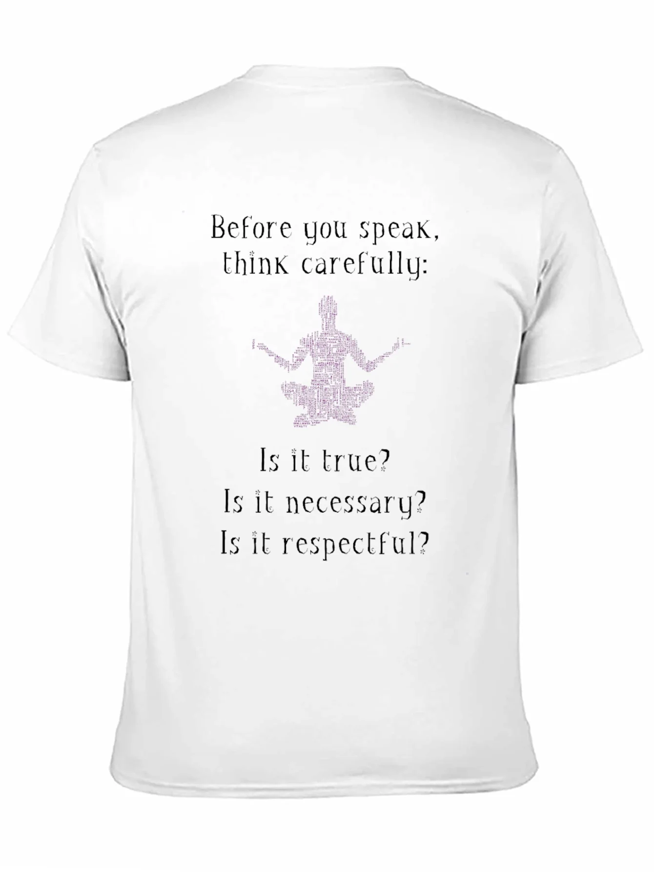 Rebbecca Think Carefully T-Shirt - Black