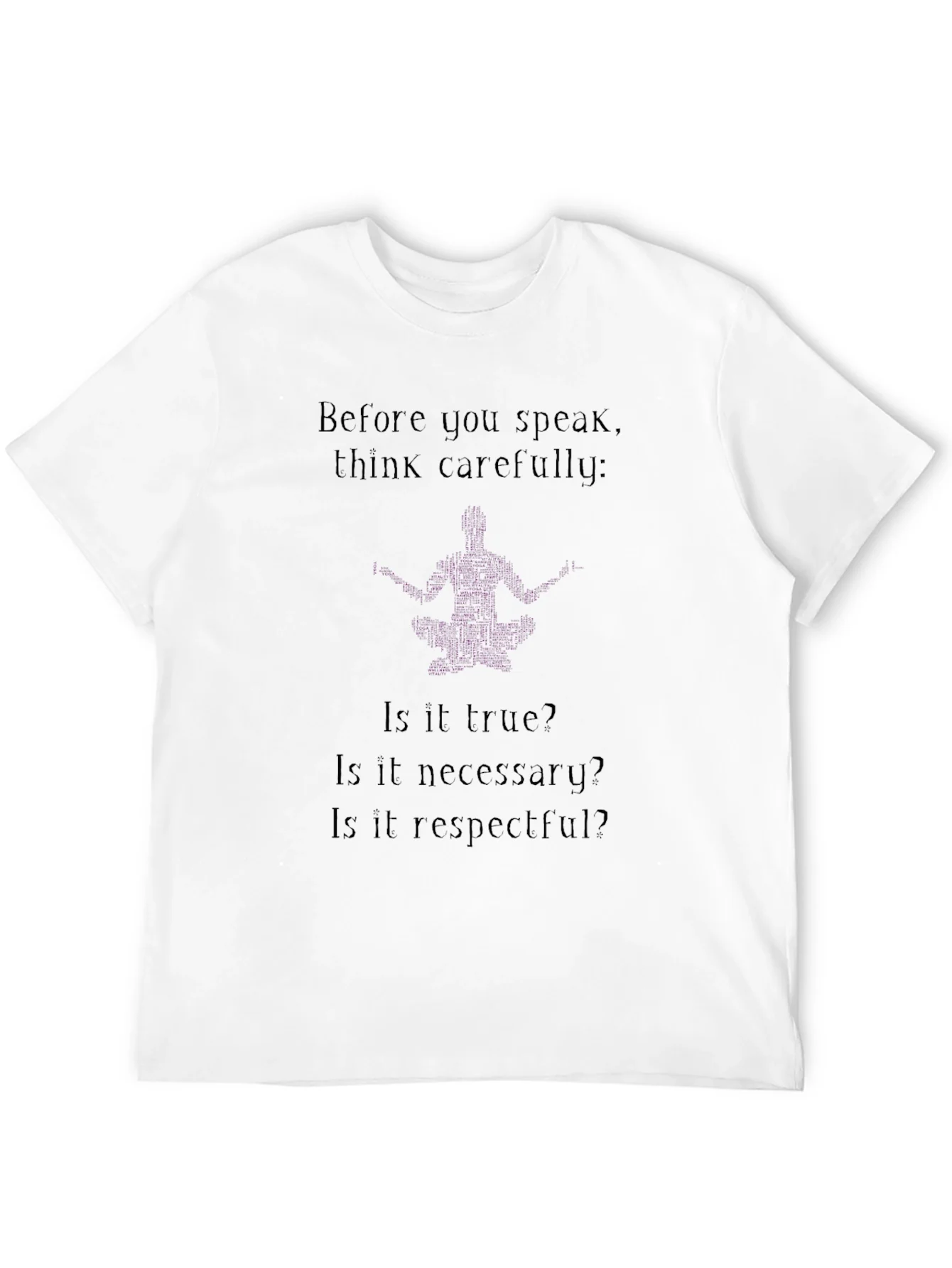 Rebbecca Think Carefully T-Shirt - Black