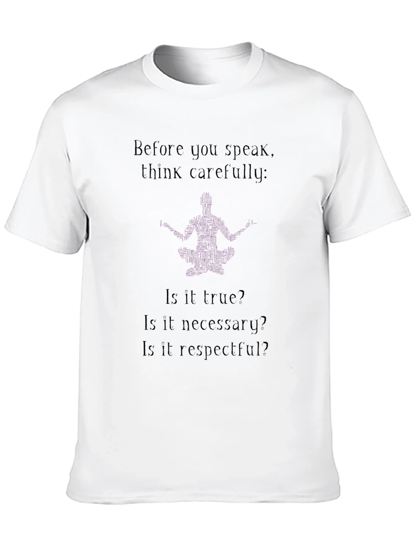 Rebbecca Think Carefully T-Shirt - Black
