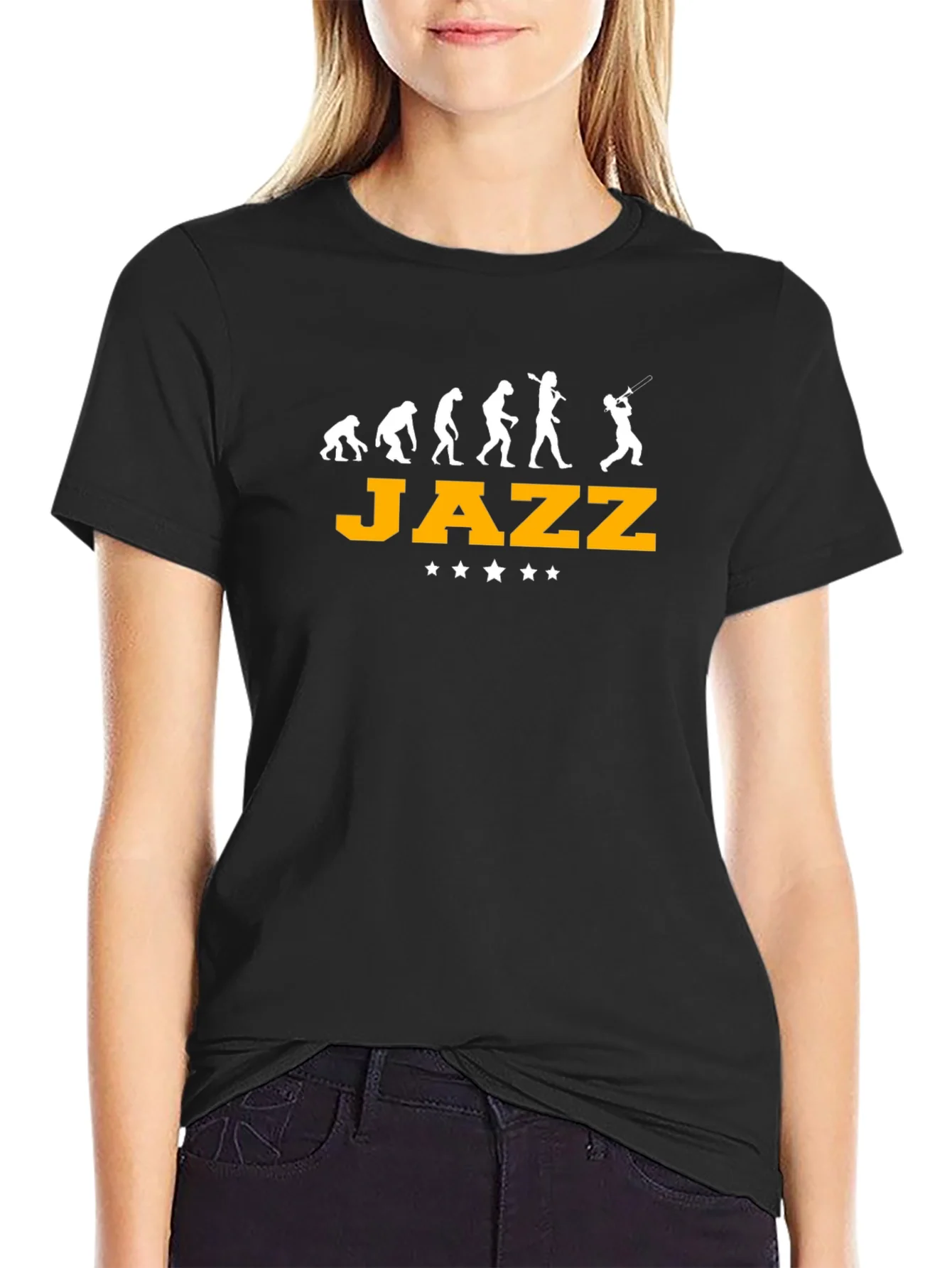 Rebbecca Evolution of Jazz Music T-Shirt