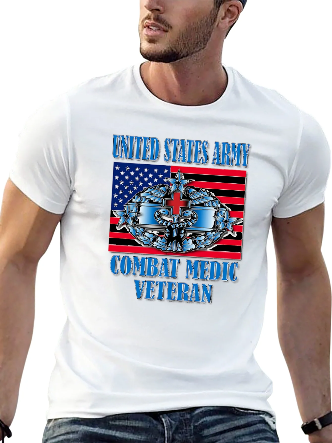 Camiseta Veterano M¨¦dico de Combate Ej¨¦rcito USA
