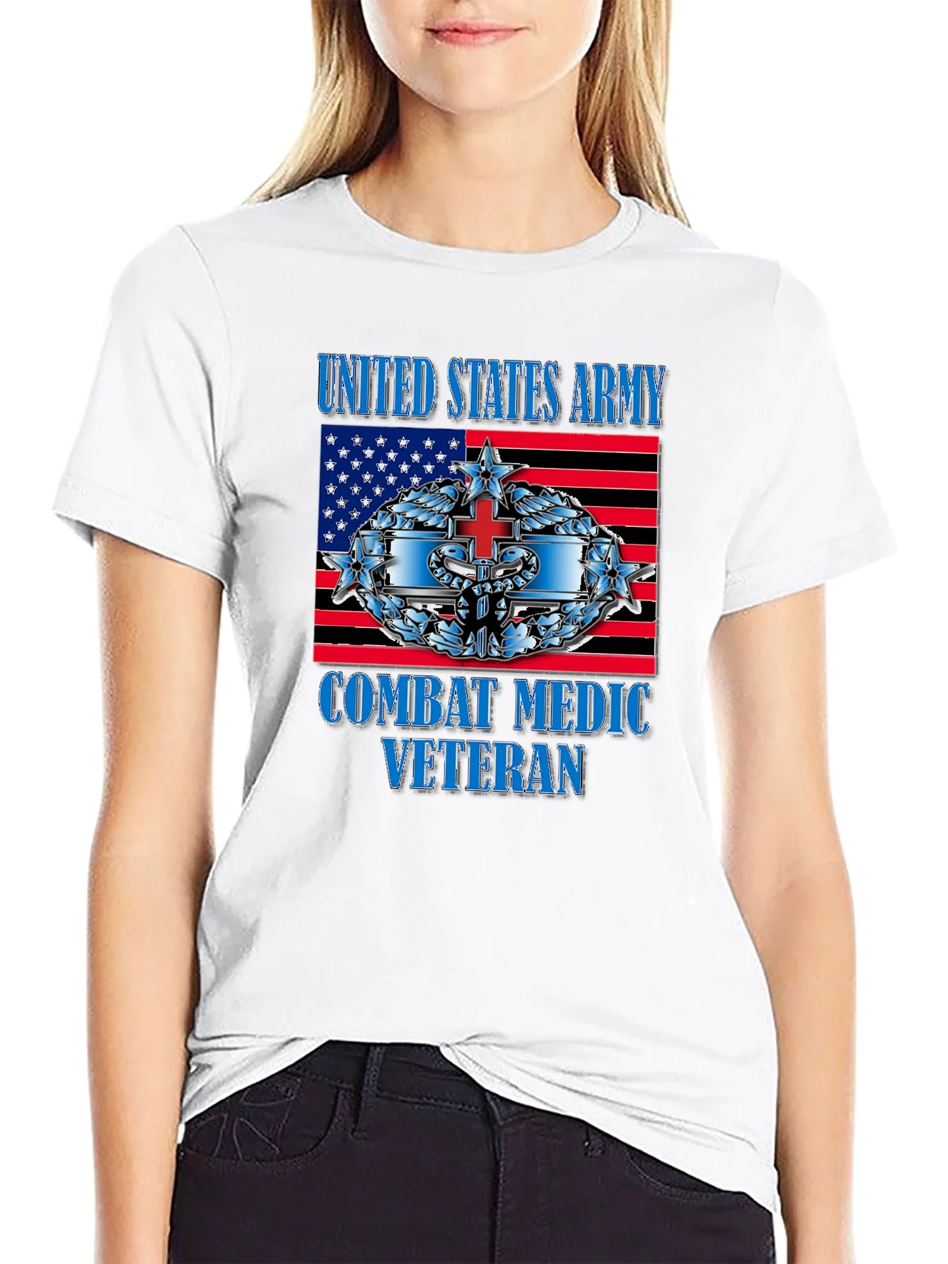 Camiseta Veterano M¨¦dico de Combate Ej¨¦rcito USA