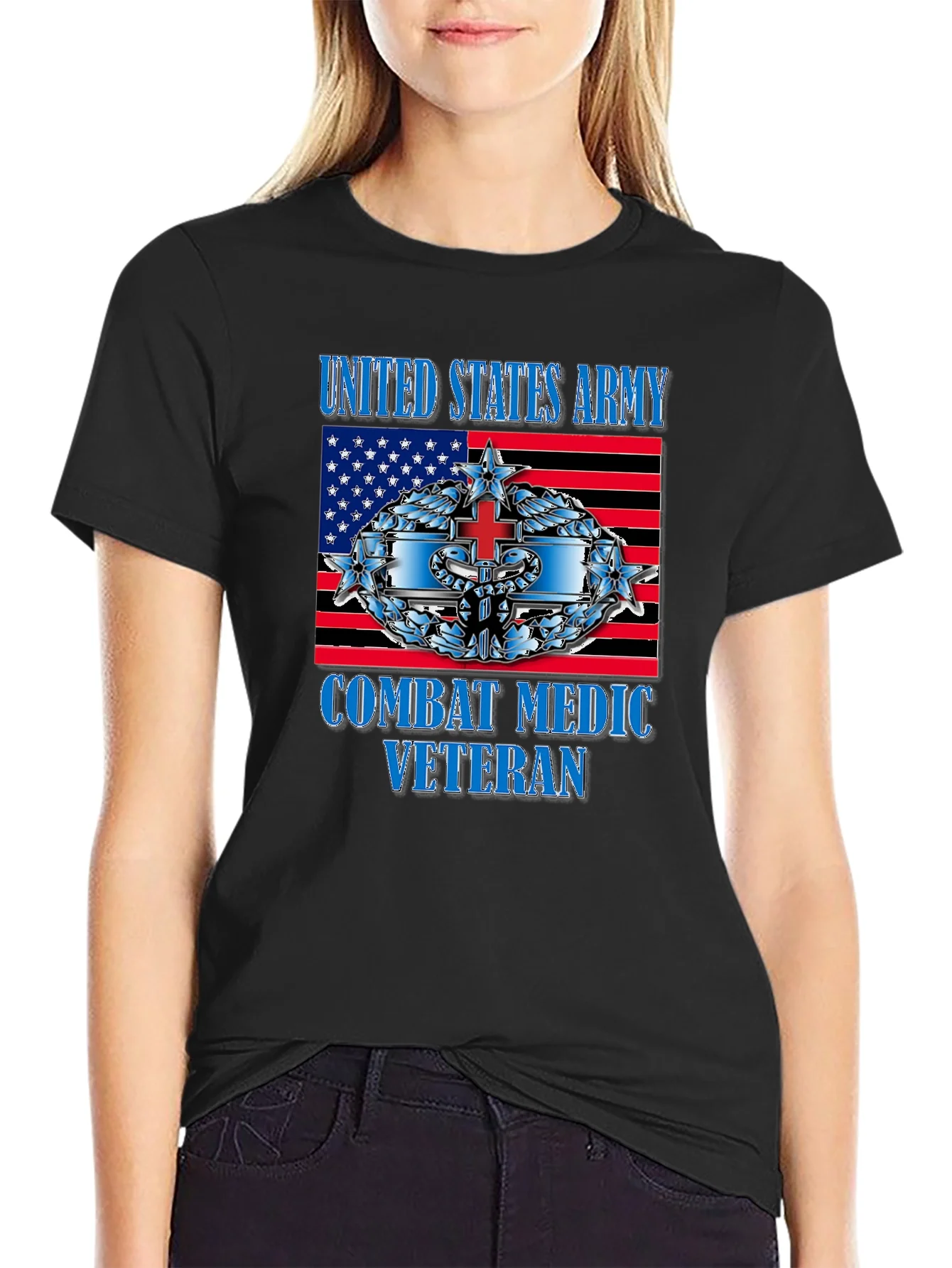 Camiseta Veterano M¨¦dico de Combate Ej¨¦rcito USA
