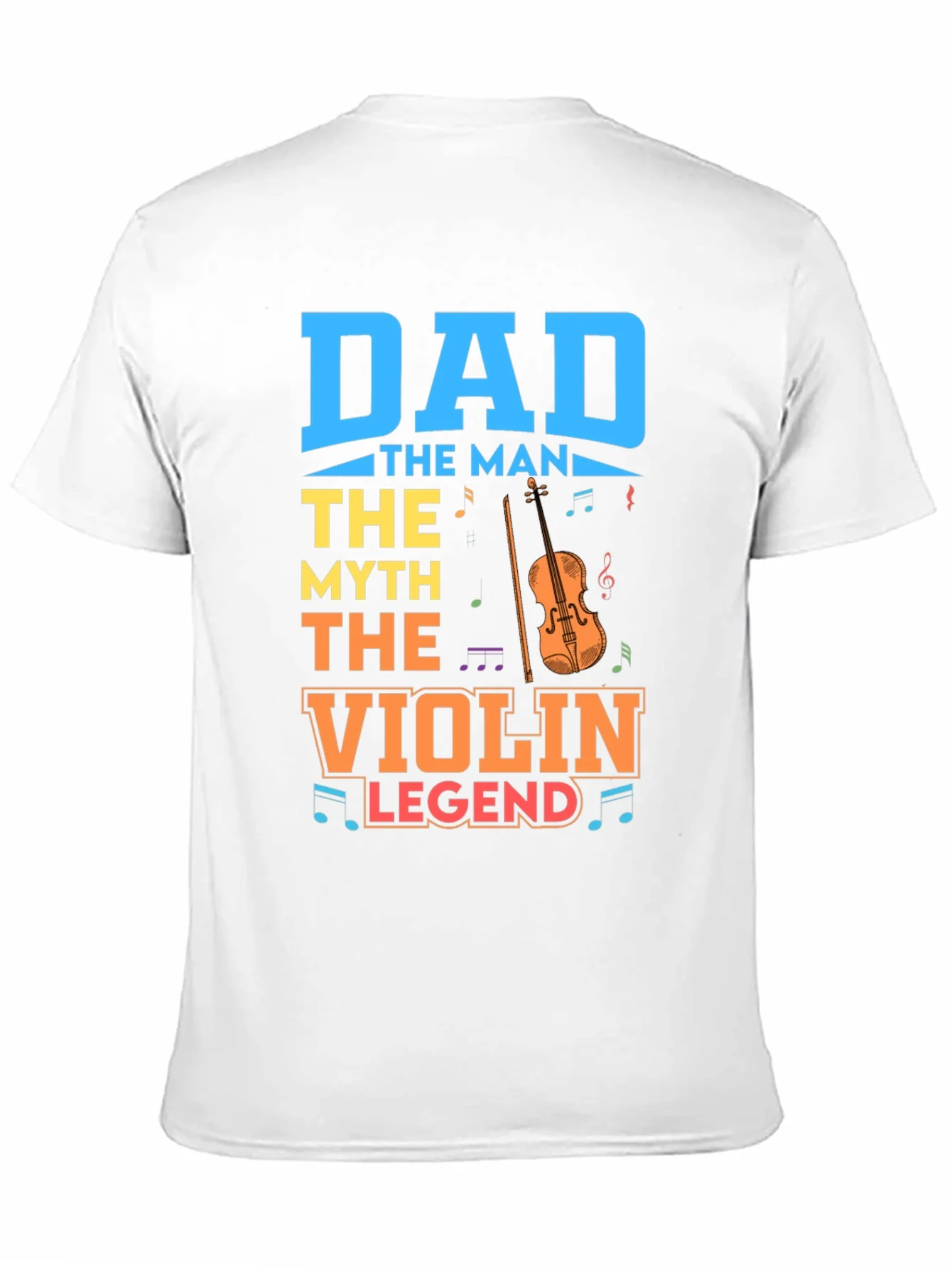 Camiseta Negra Dad Violin Legend