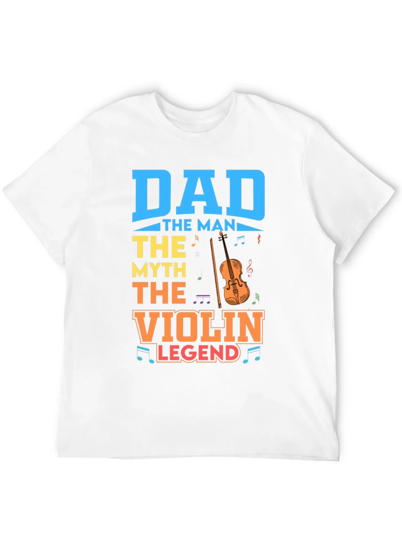 Camiseta Negra Dad Violin Legend