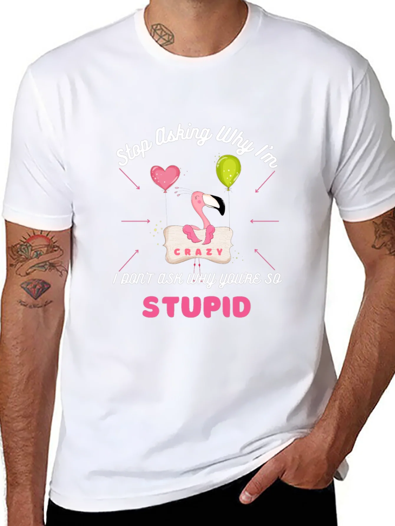 Camiseta Negra Estampada - ?Por Qu¨¦ Tan Loco?