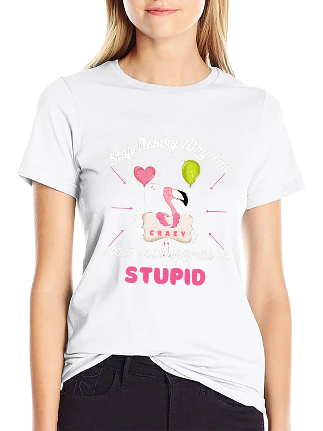 Camiseta Negra Estampada - ?Por Qu¨¦ Tan Loco?