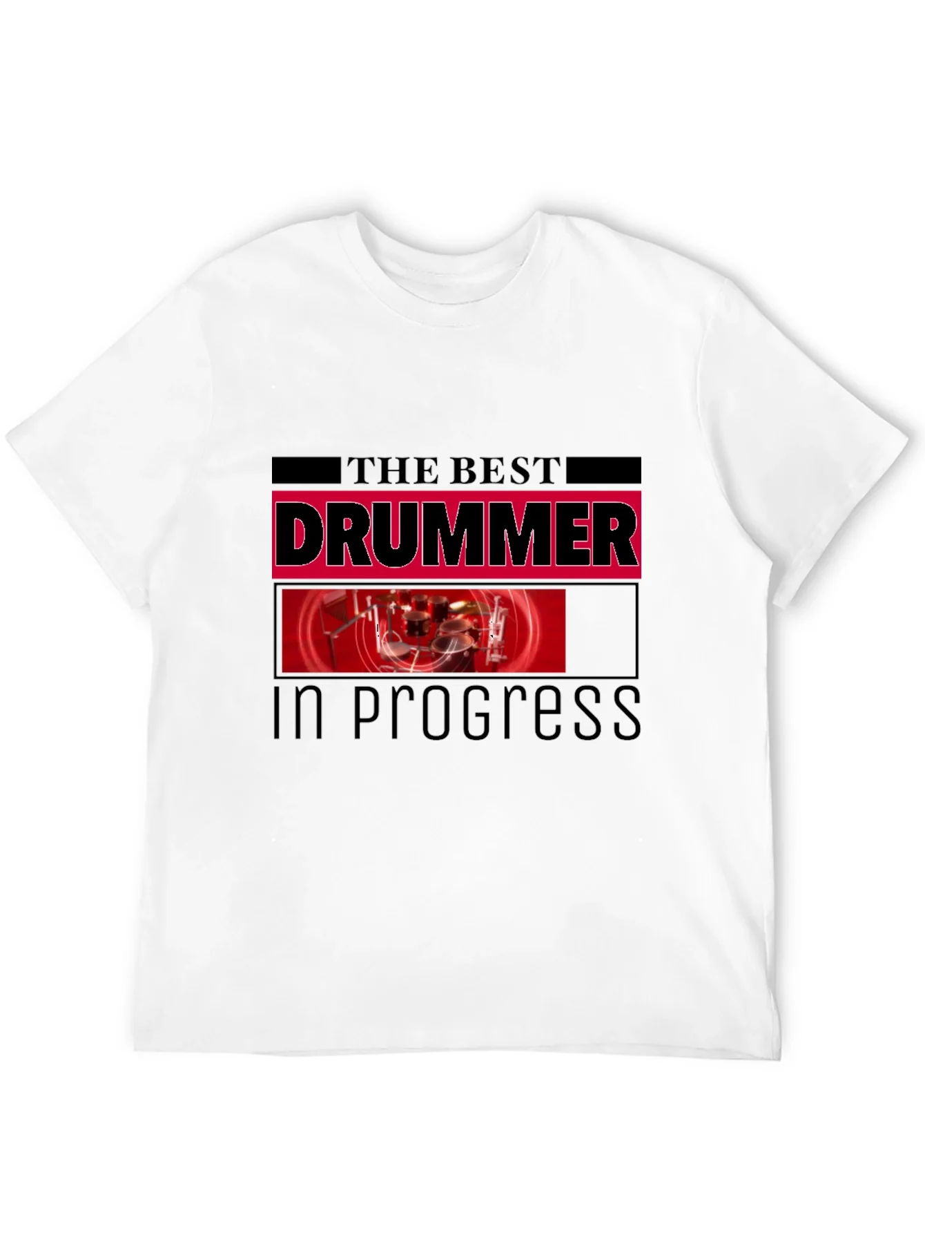 Rebbecca The Best Drummer In Progress Black T-Shirt