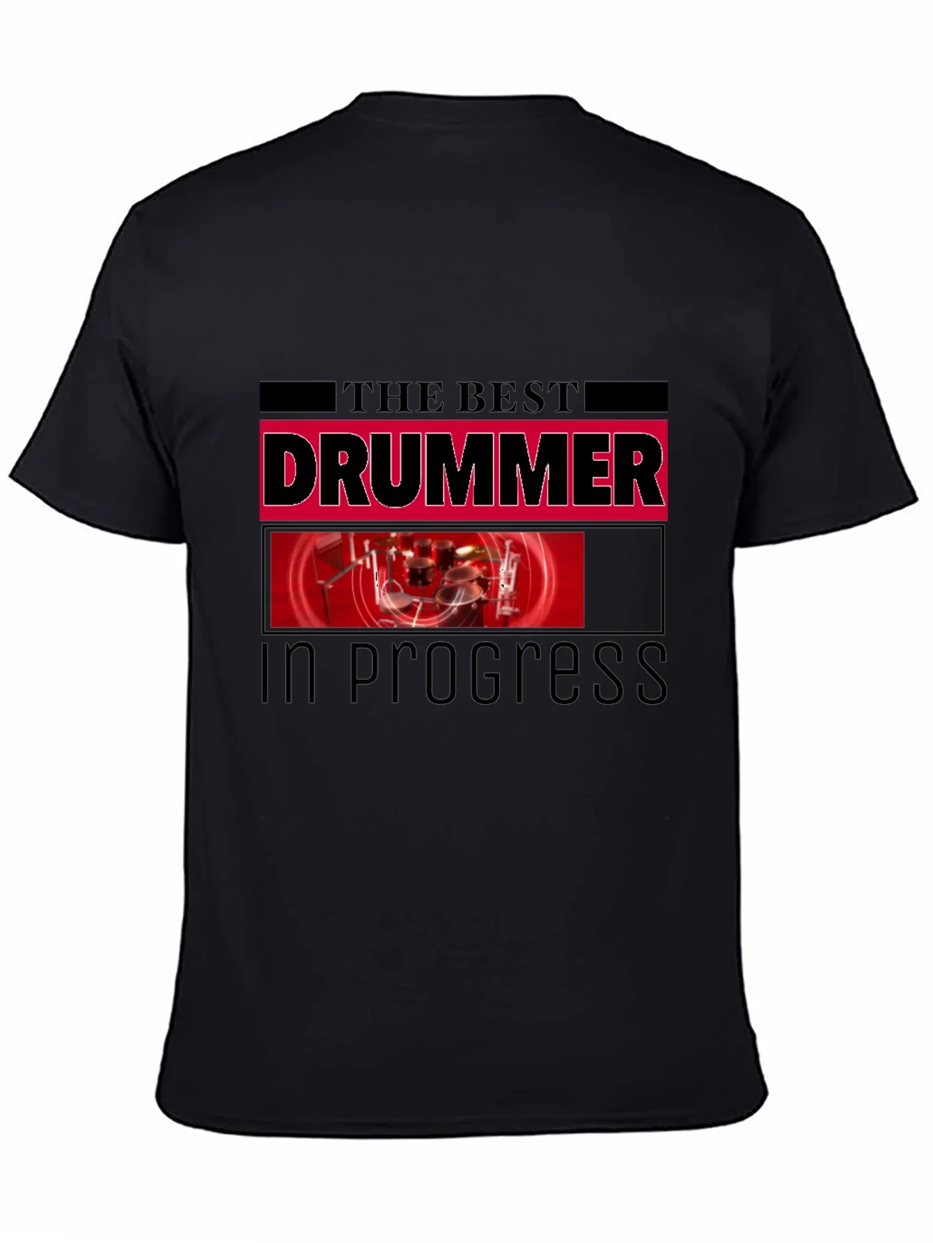 Rebbecca The Best Drummer In Progress Black T-Shirt