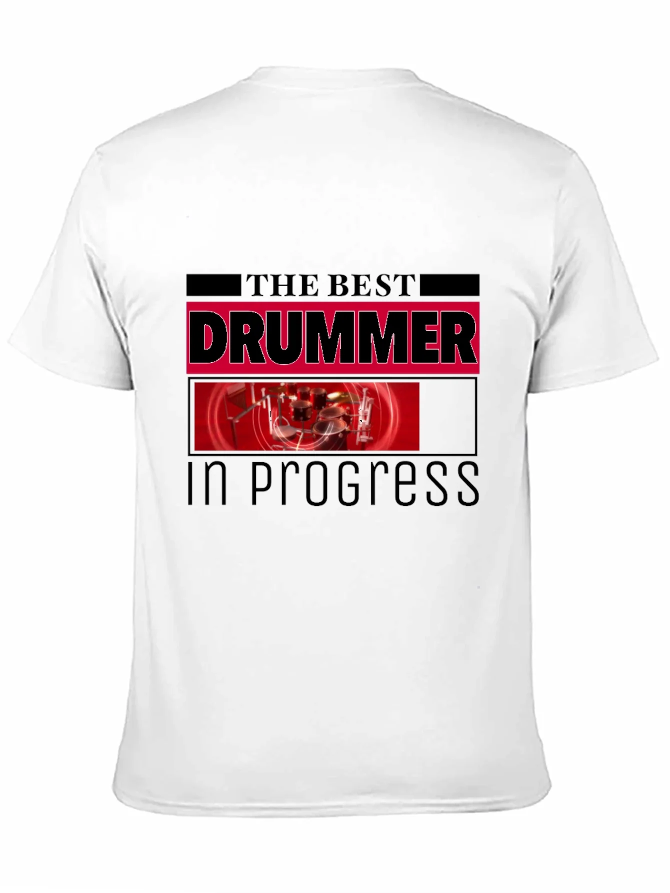 Rebbecca The Best Drummer In Progress Black T-Shirt
