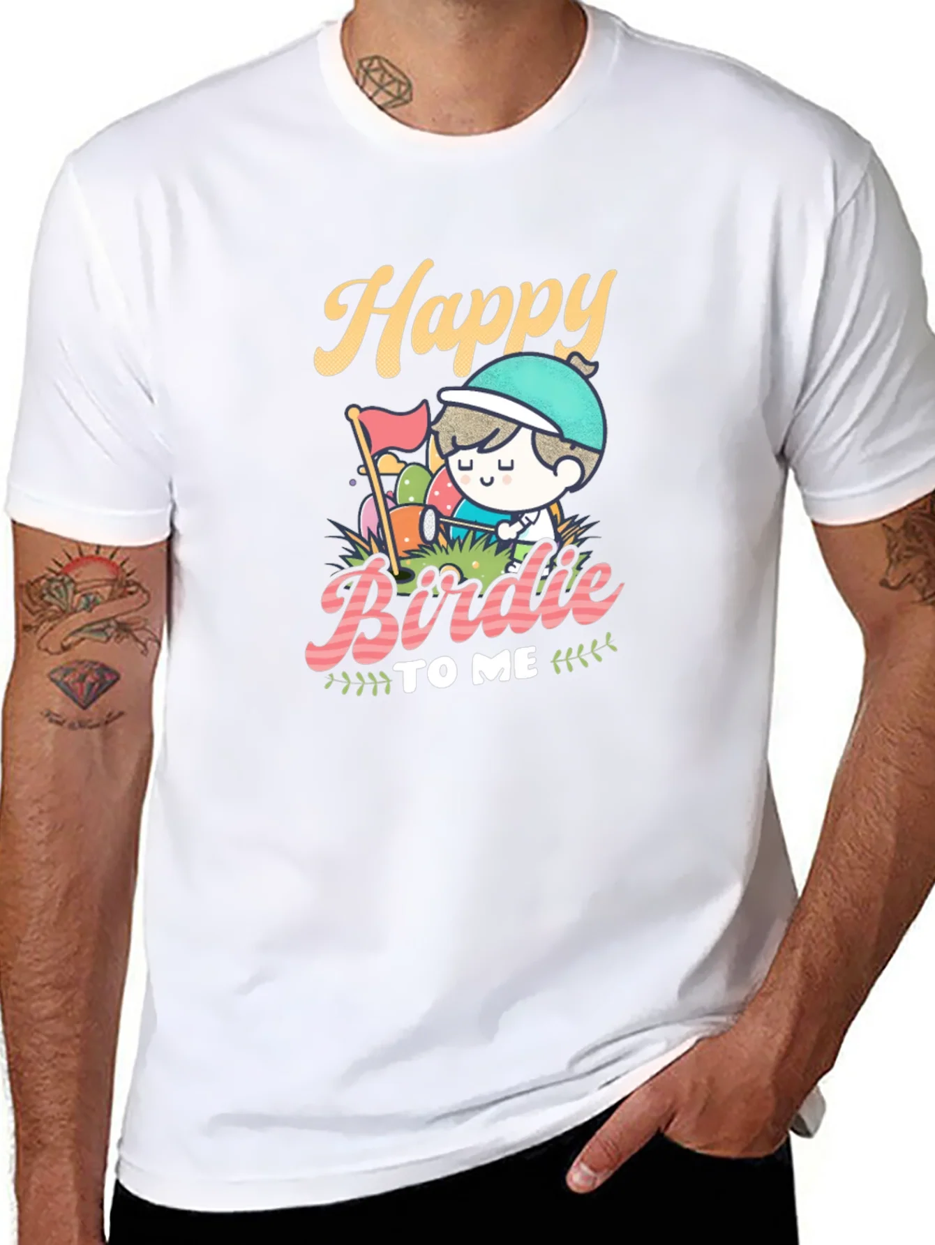 Camiseta Negra Happy Birdie