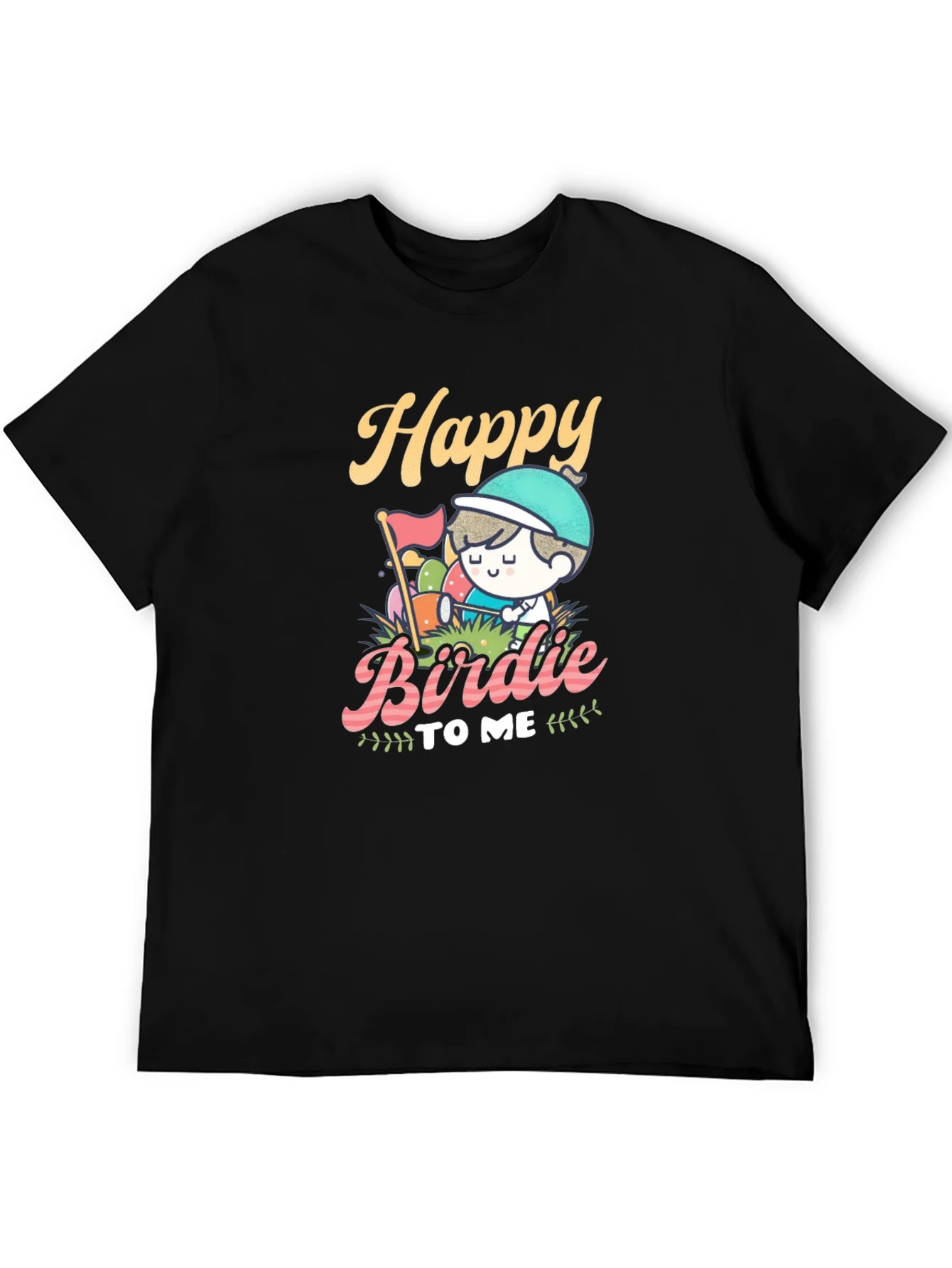 Camiseta Negra Happy Birdie