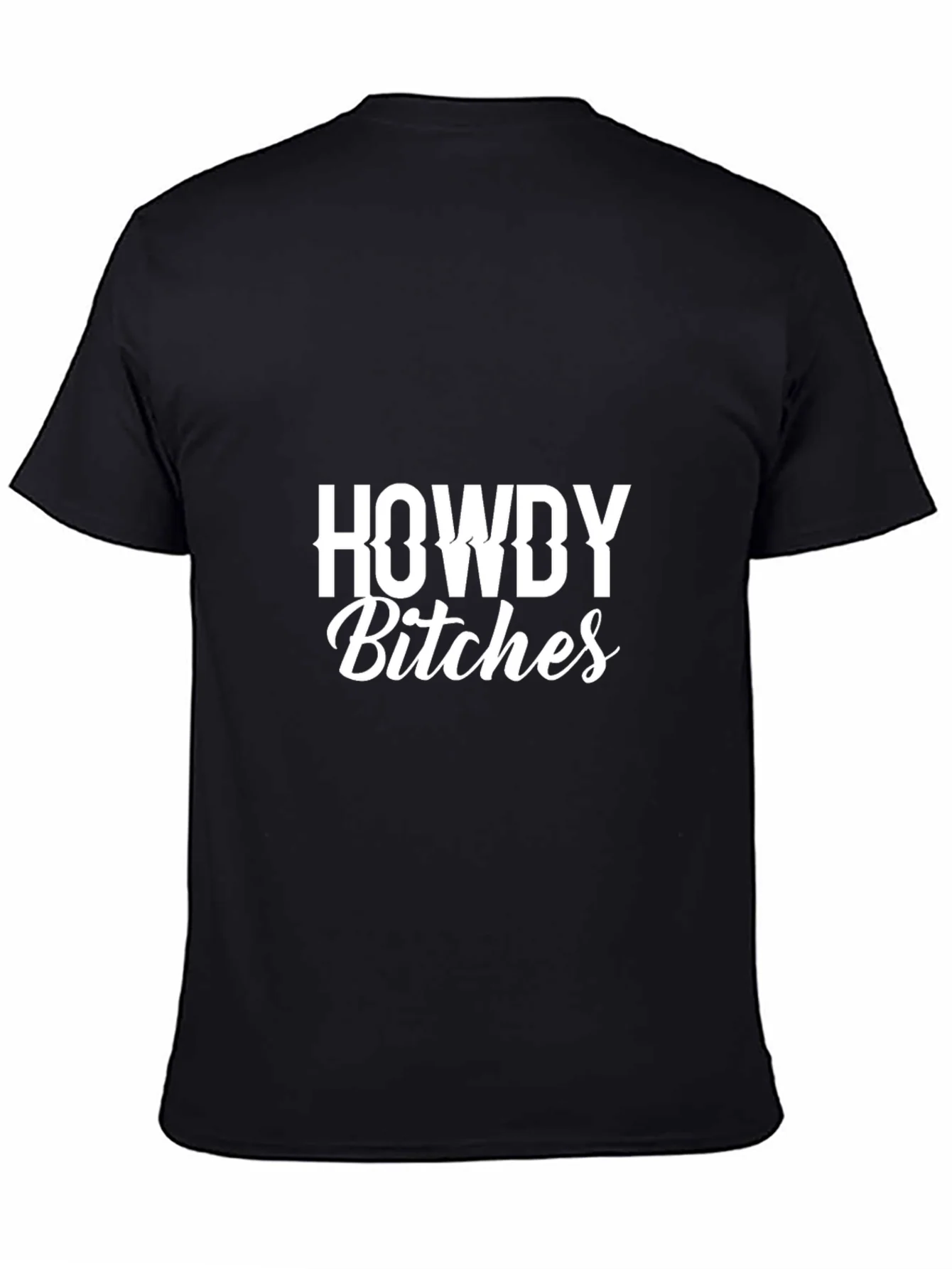 Rebbecca Howdy Bitches Black Graphic T-Shirt