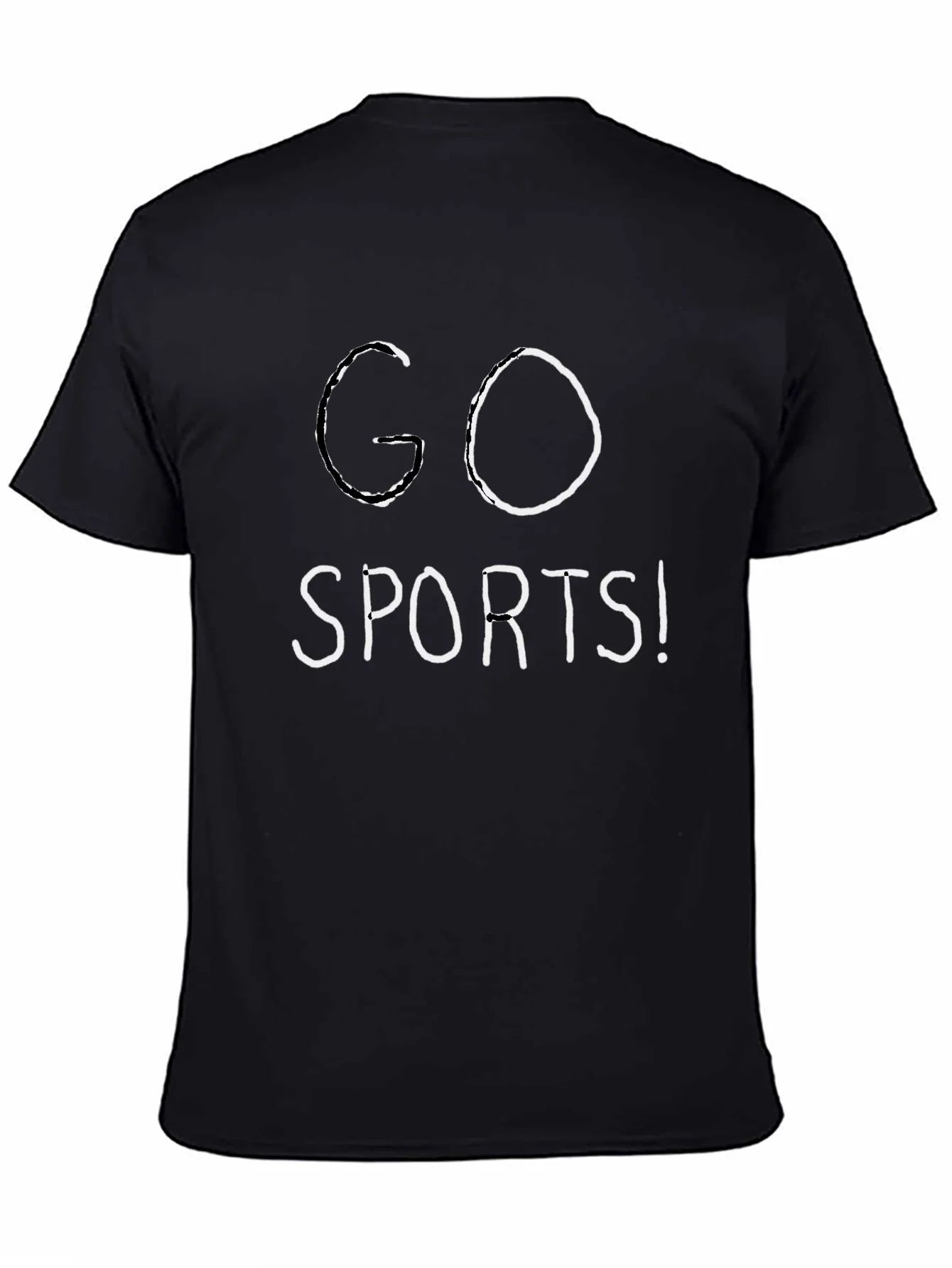 Camiseta Negra Go Sports! Casual Unisex