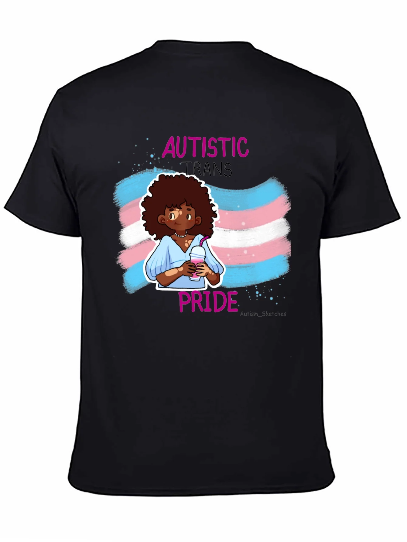 Rebbecca Autistic Trans Pride T-Shirt