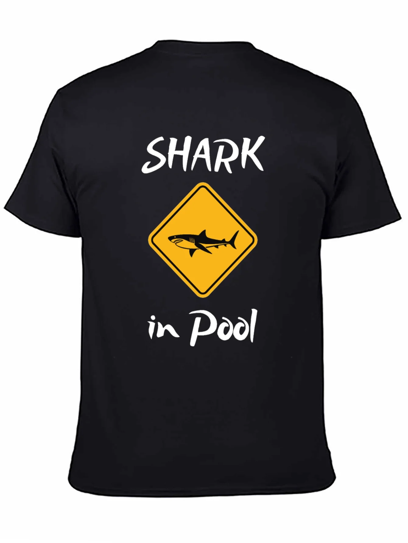 Rebbecca Shark in Pool Black Graphic T-Shirt