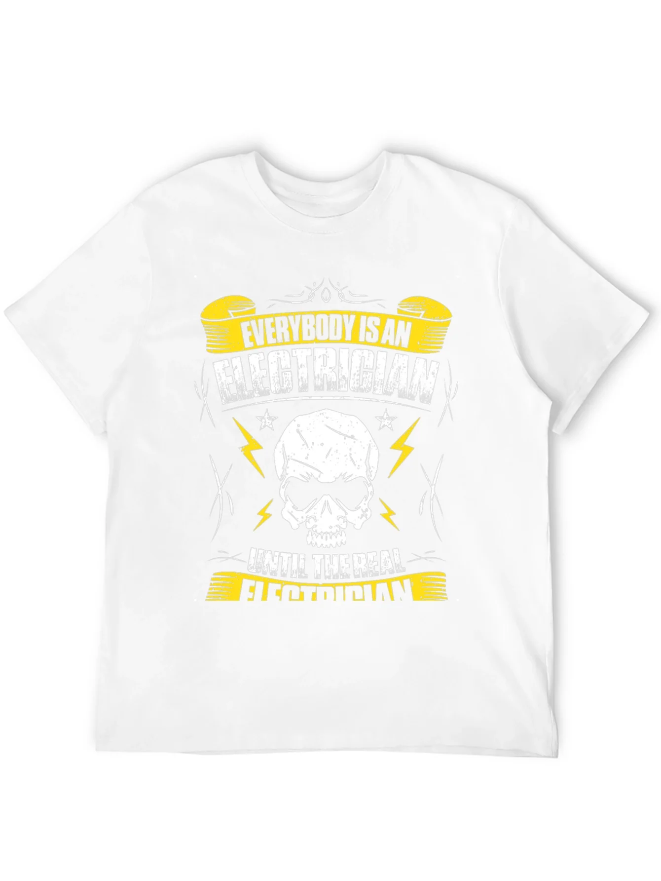 Camiseta Negra con Dise?o de Electricista