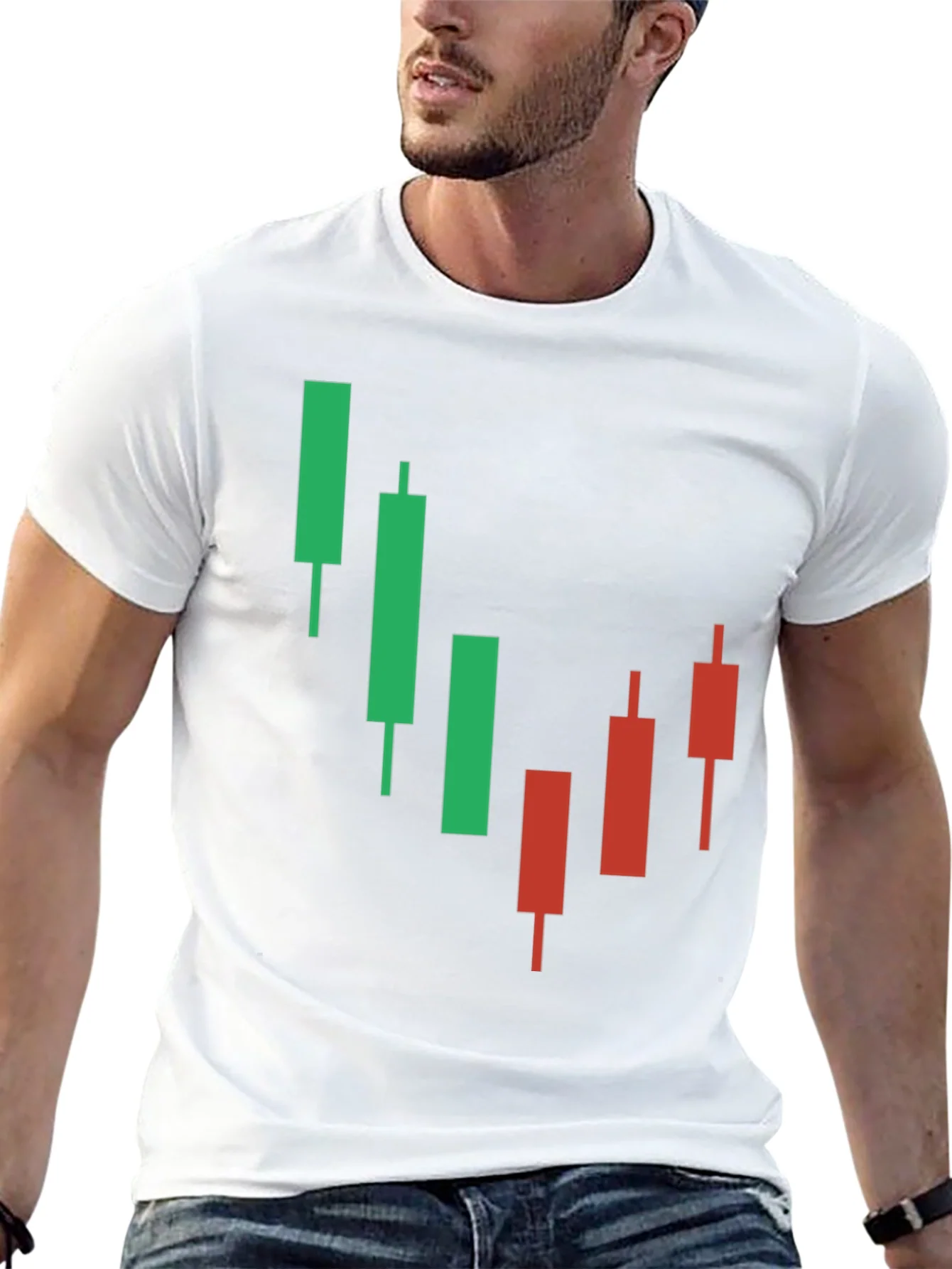 Camiseta Negra con Dise?o de Gr¨¢fico Burs¨¢til