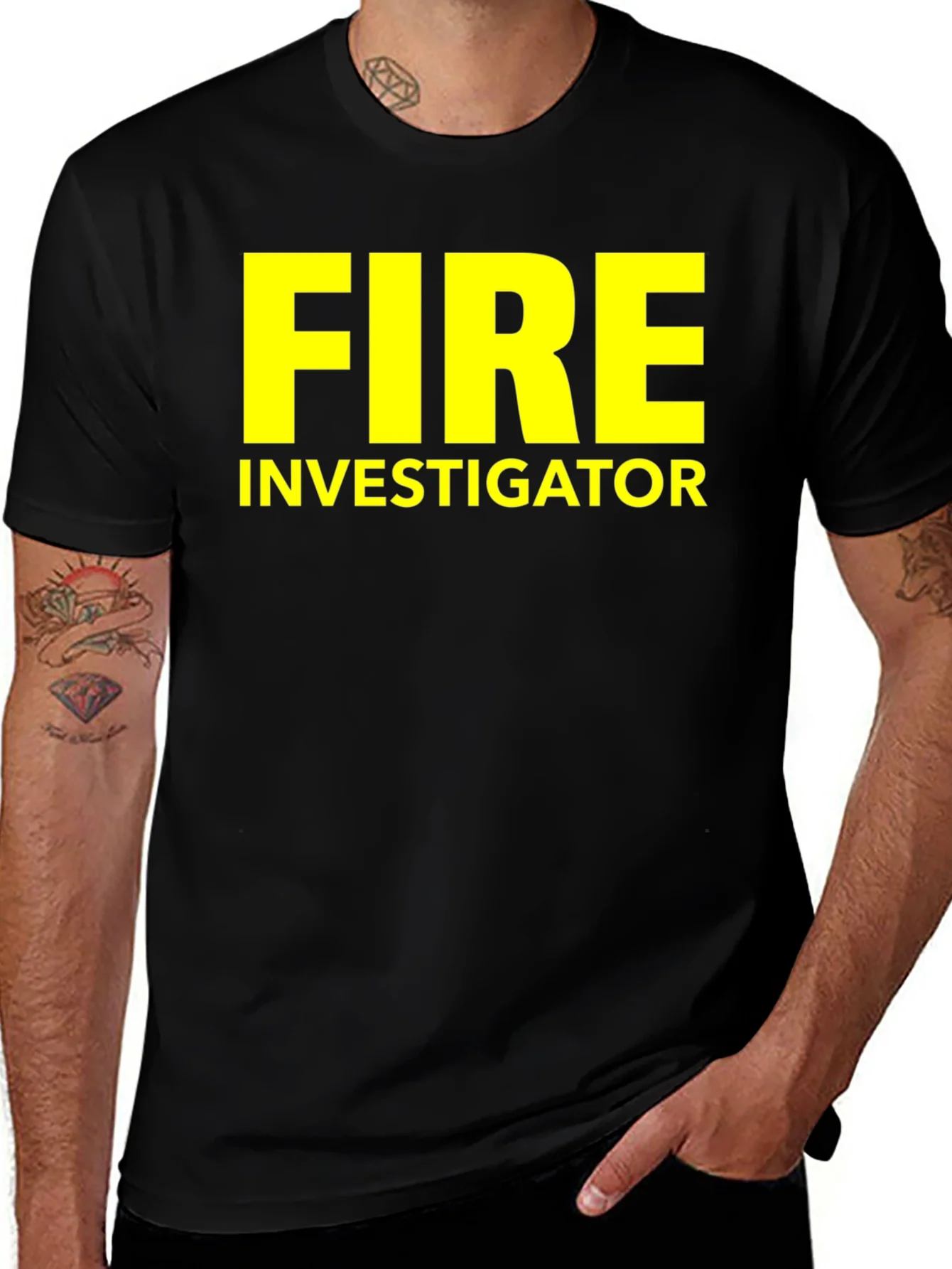 Camiseta Negra Fire Investigator