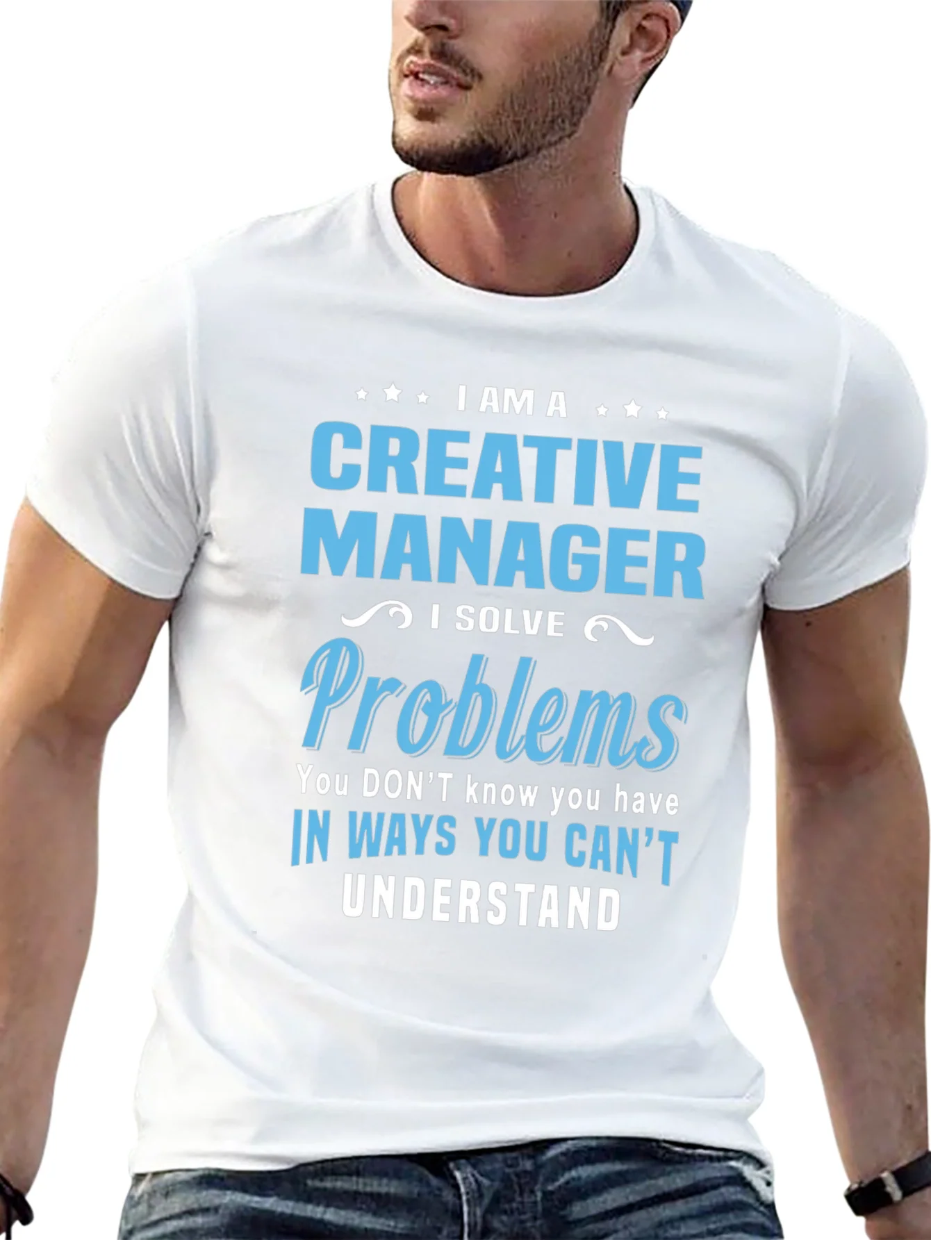 Camiseta Negra - Creative Manager Solucionador de Problemas