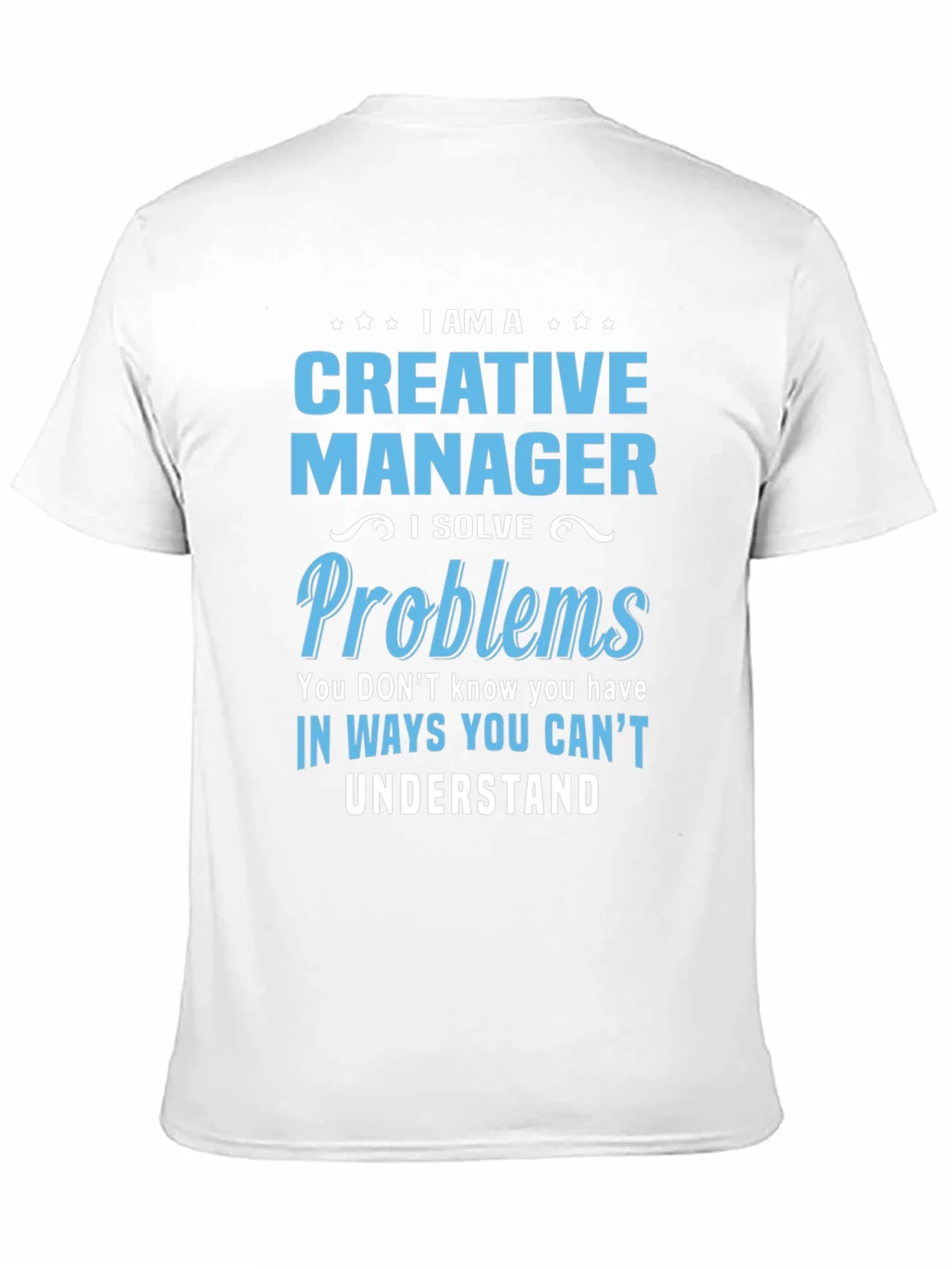 Camiseta Negra - Creative Manager Solucionador de Problemas