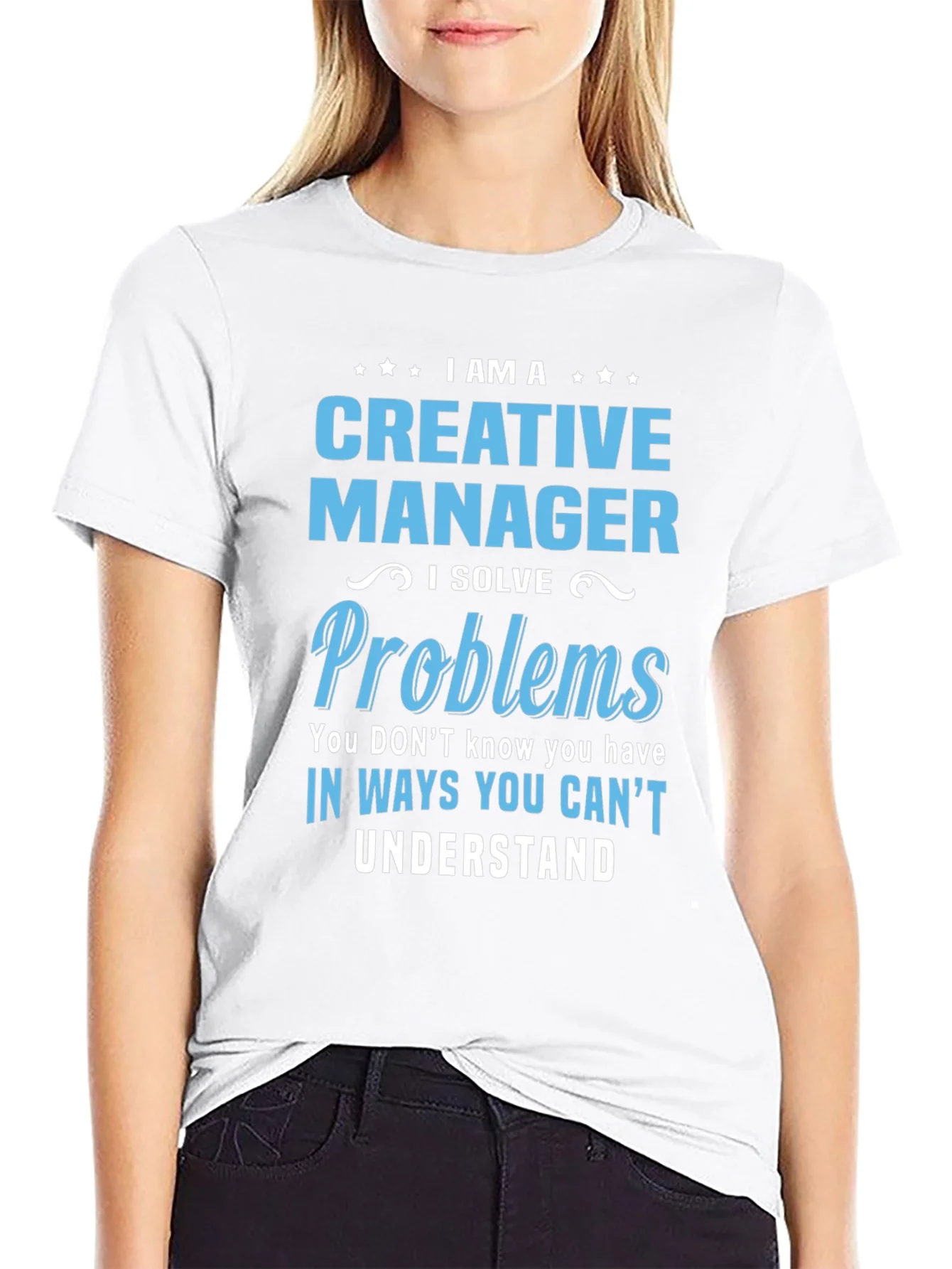 Camiseta Negra - Creative Manager Solucionador de Problemas