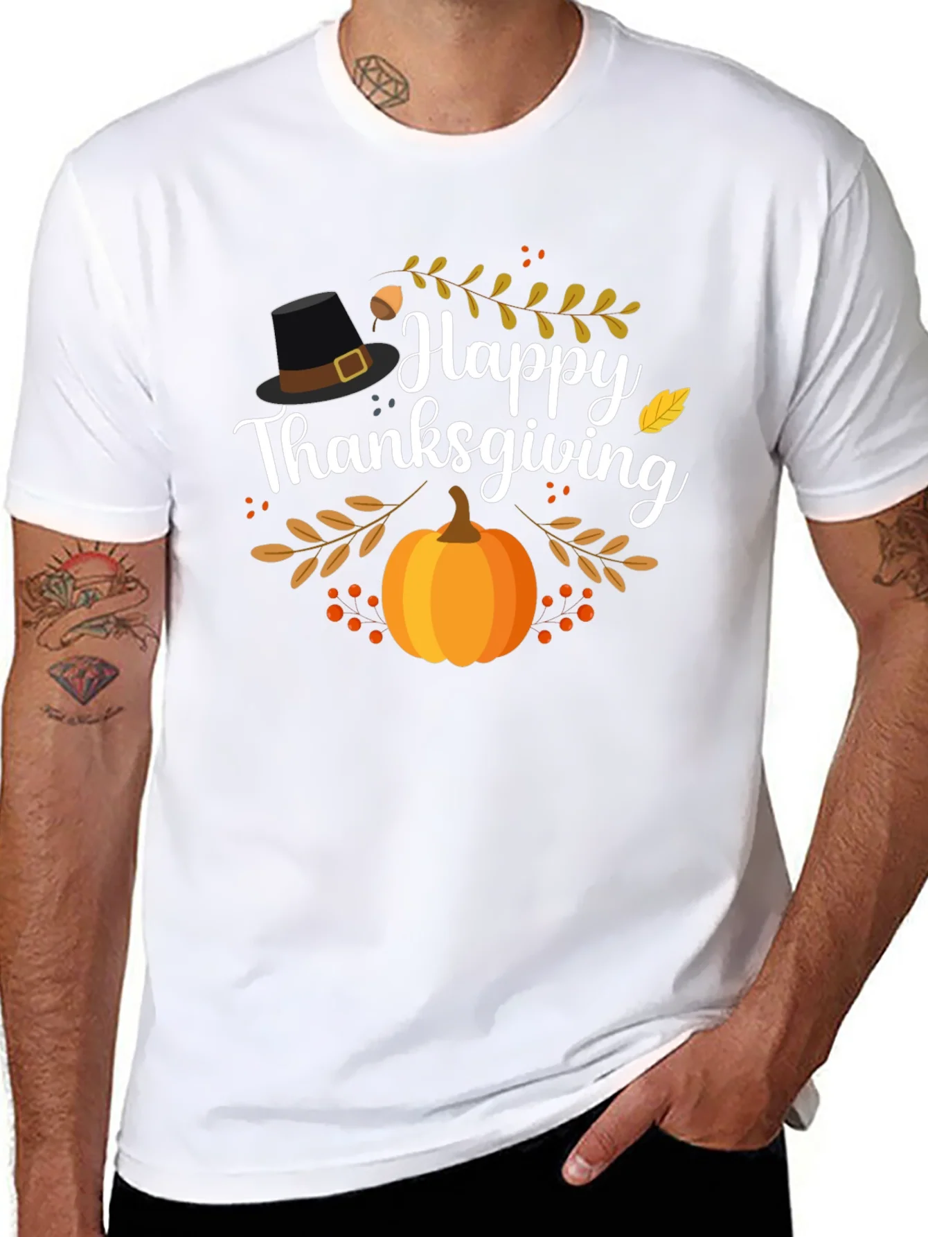 Rebbecca Happy Thanksgiving Graphic T-Shirt