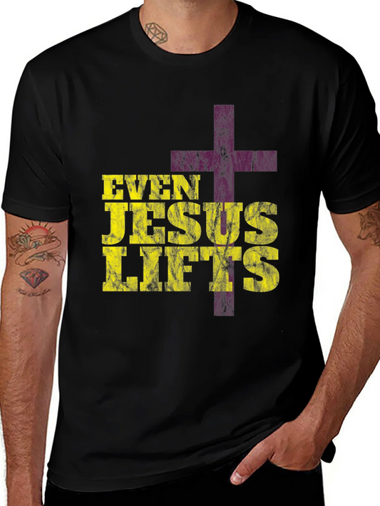 Rebbecca Even Jesus Lifts Graphic T-Shirt - Christian Fitness Apparel
