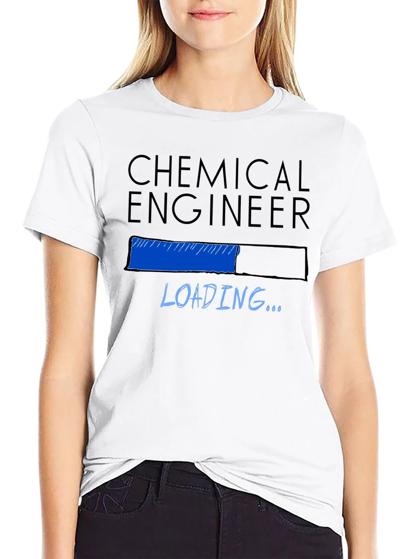 Rebbecca Chemical Engineer Loading T-Shirt - Black