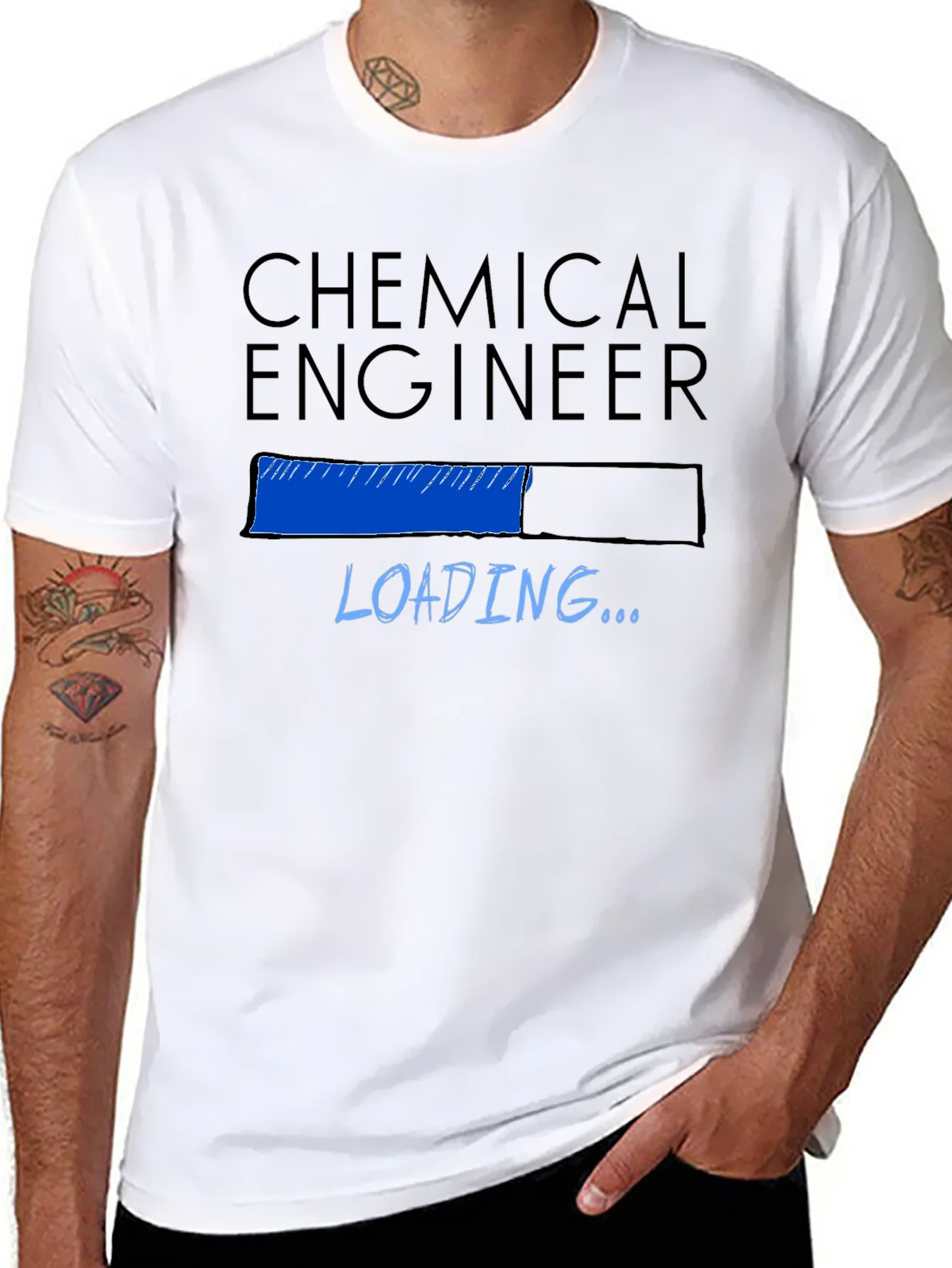Rebbecca Chemical Engineer Loading T-Shirt - Black