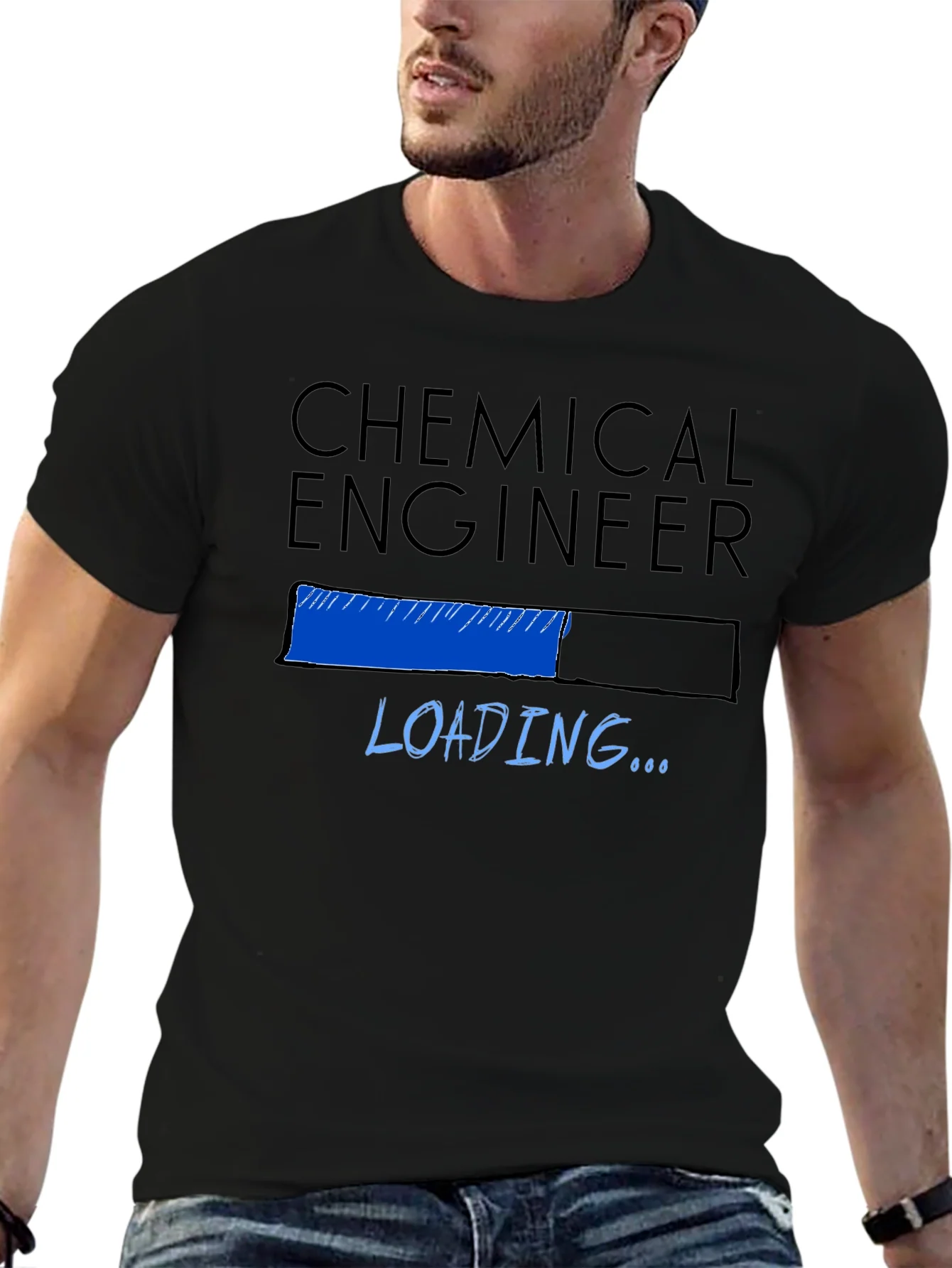 Rebbecca Chemical Engineer Loading T-Shirt - Black