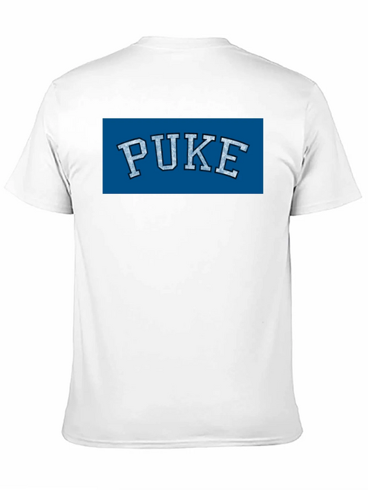 Camiseta Negra PUKE Estilo Universitario