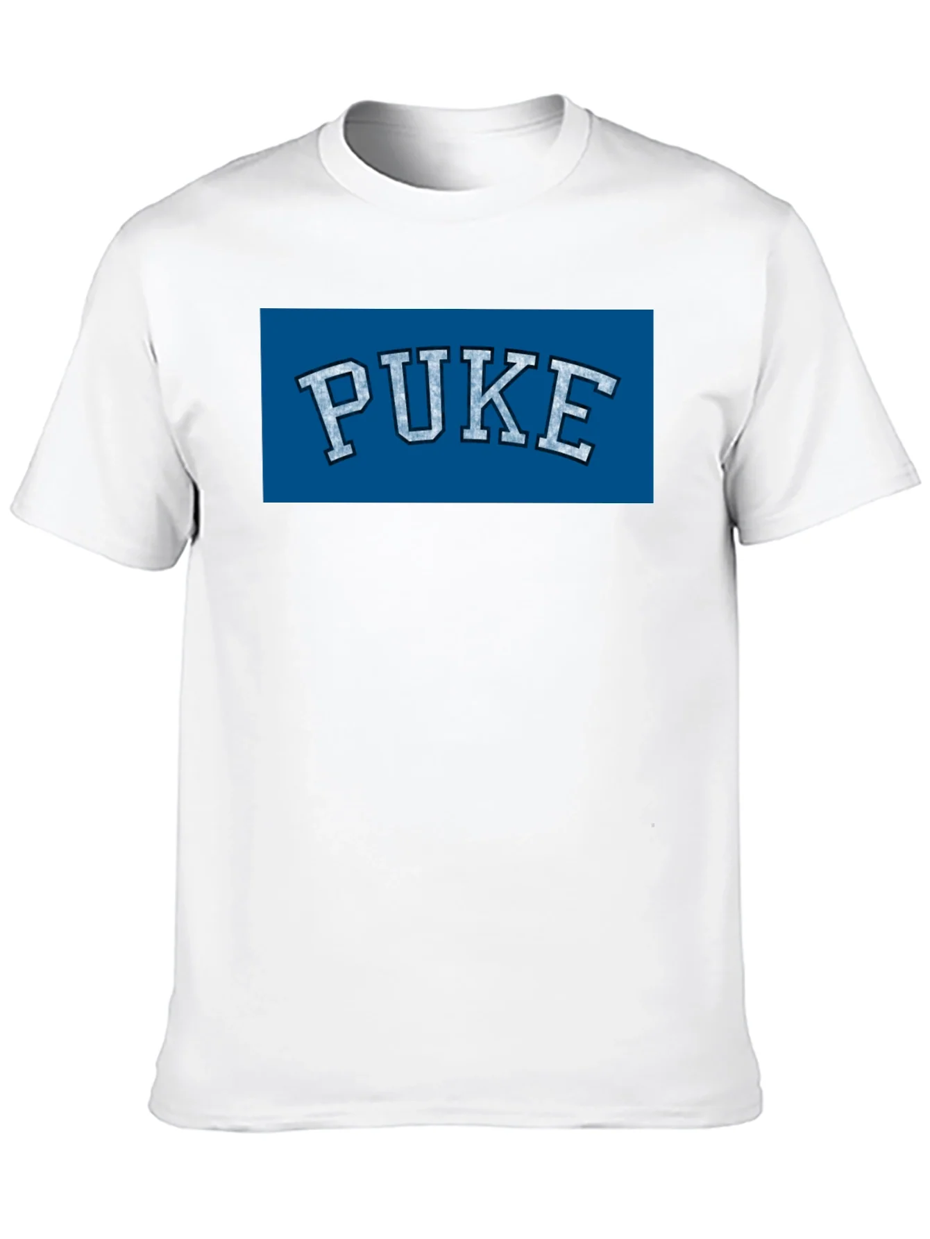 Camiseta Negra PUKE Estilo Universitario