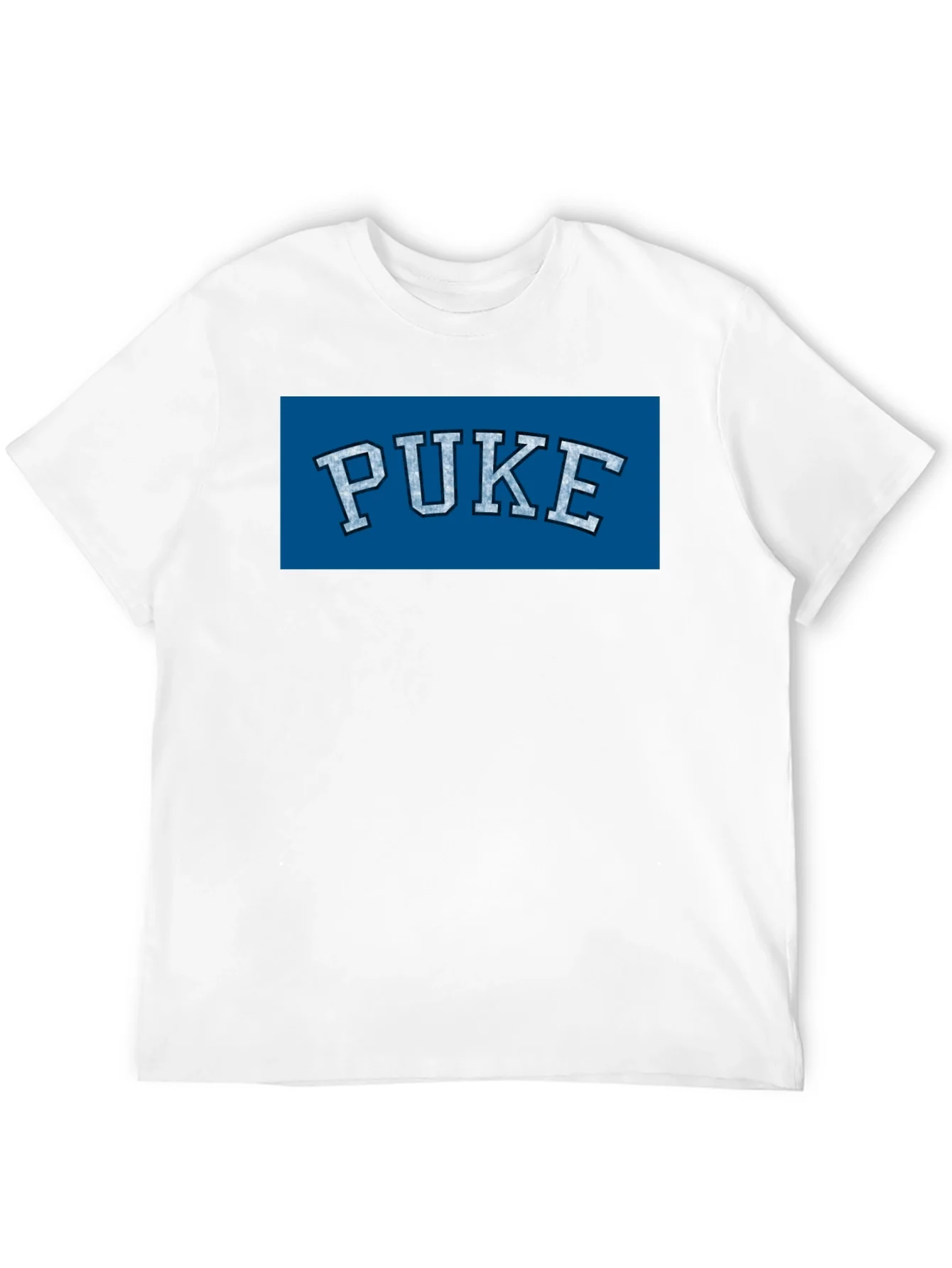 Camiseta Negra PUKE Estilo Universitario