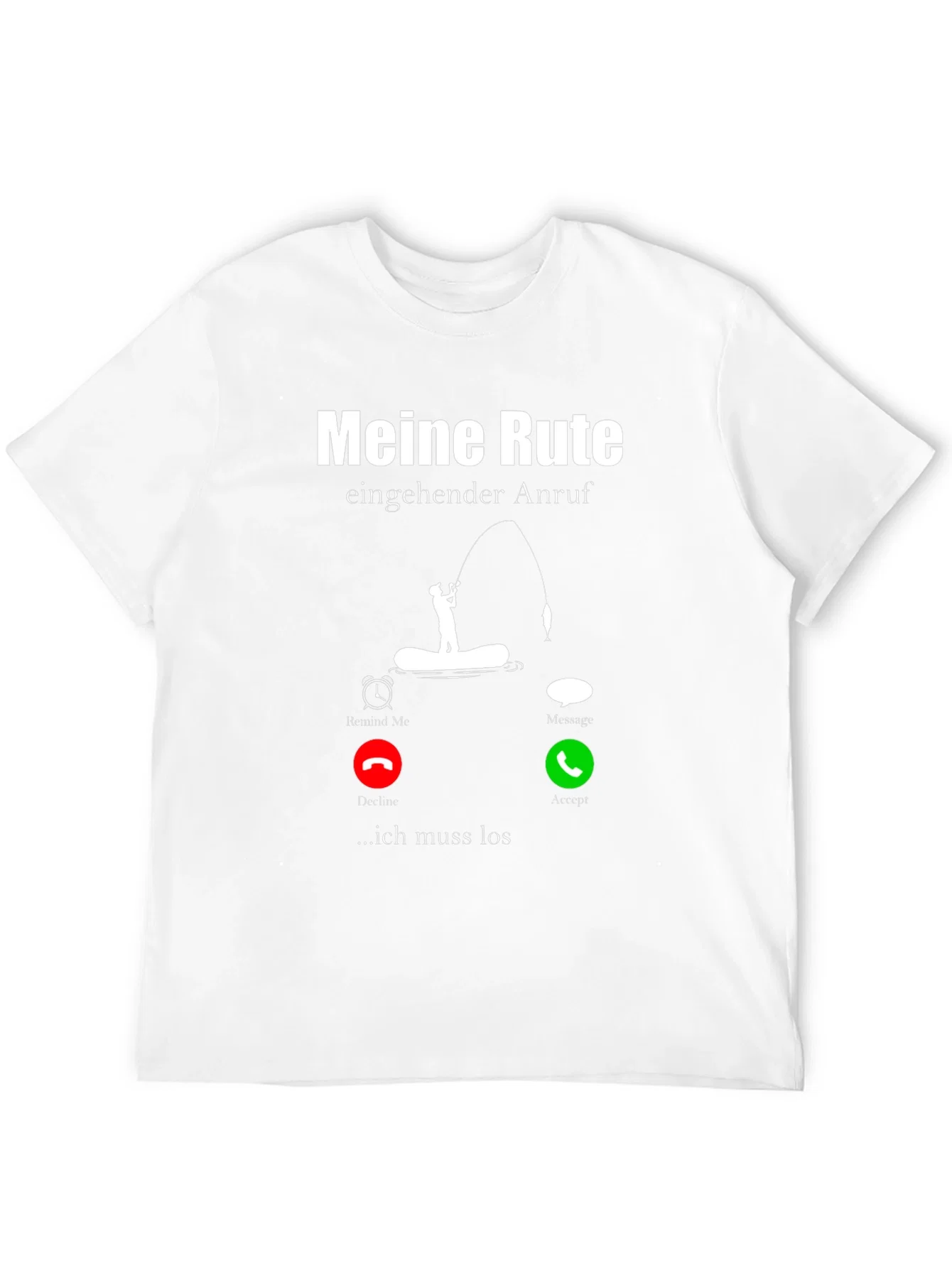 Rebbecca Meine Rute Fishing T-Shirt - Incoming Call Design
