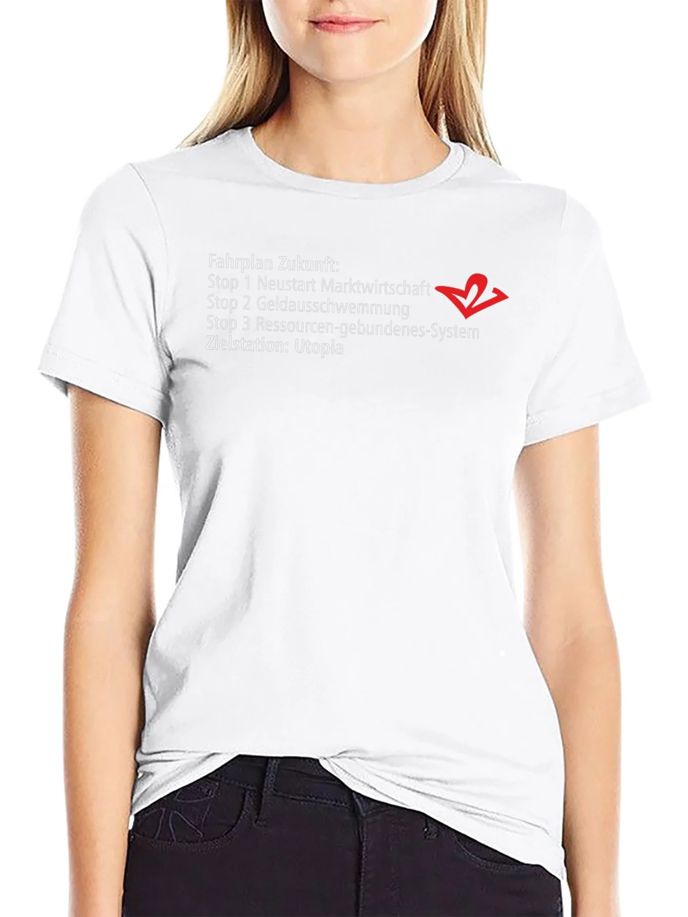 Rebbecca Fahrplan Zukunft Utopia Graphic T-Shirt