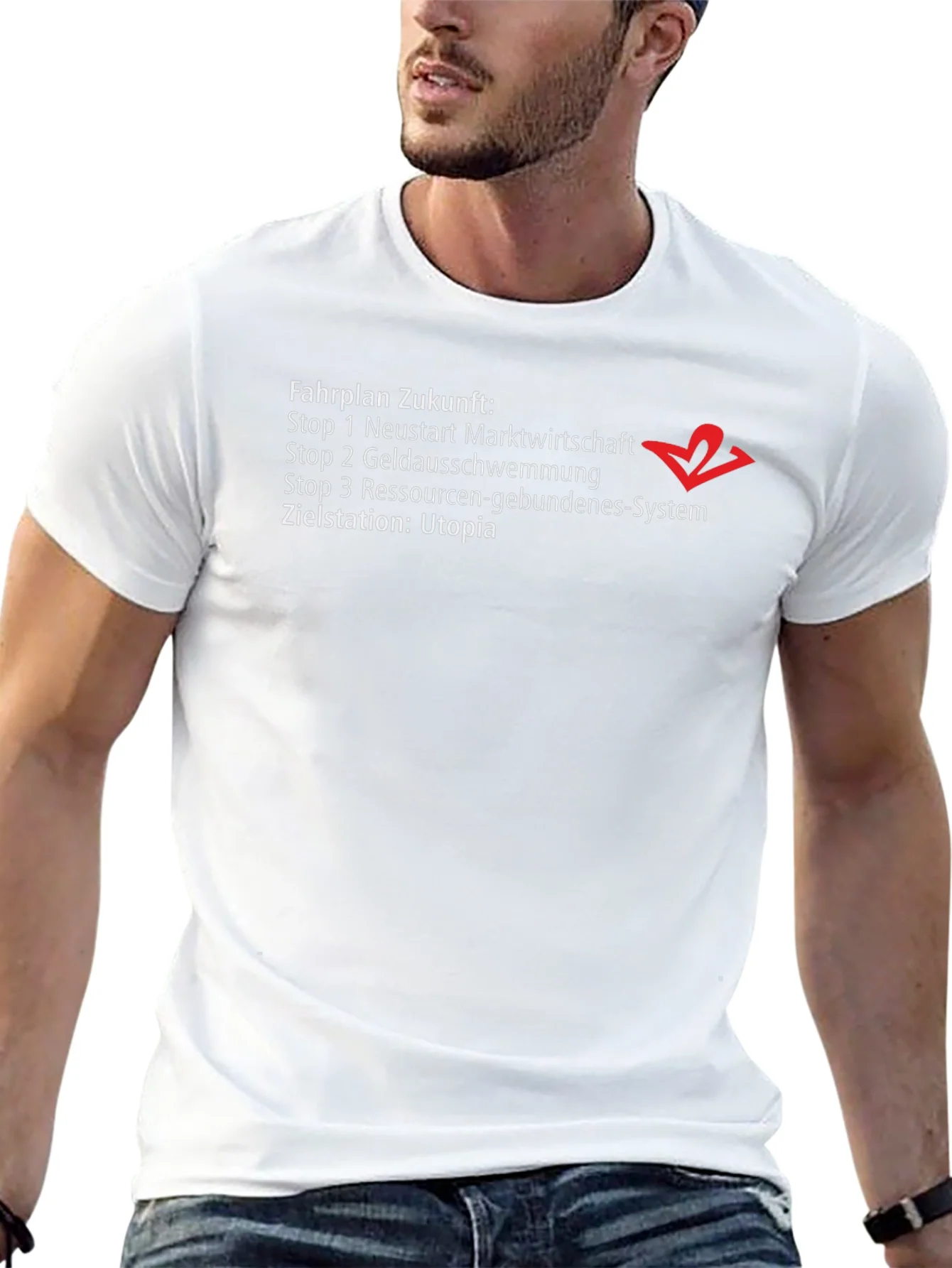 Rebbecca Fahrplan Zukunft Utopia Graphic T-Shirt