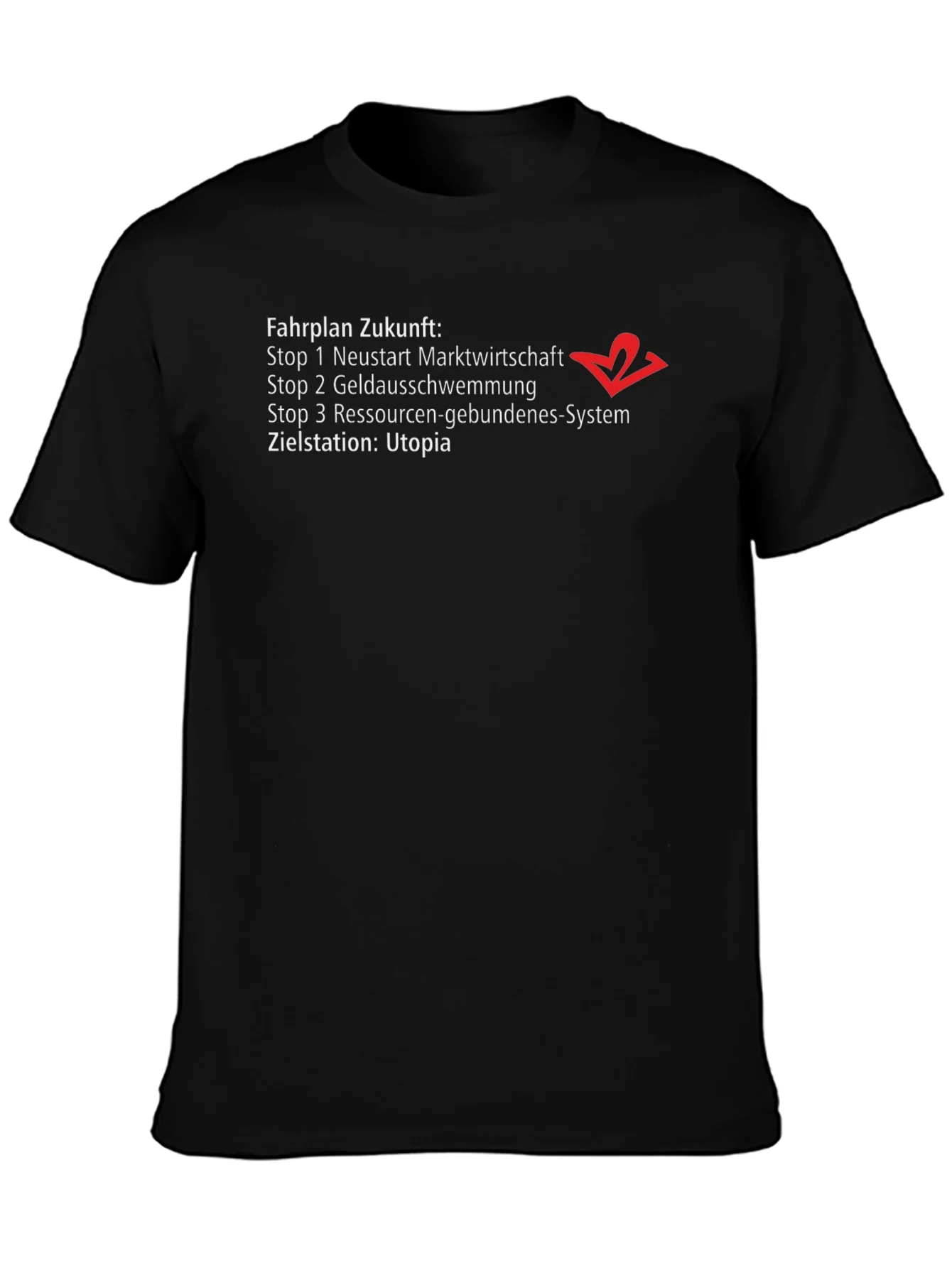 Rebbecca Fahrplan Zukunft Utopia Graphic T-Shirt
