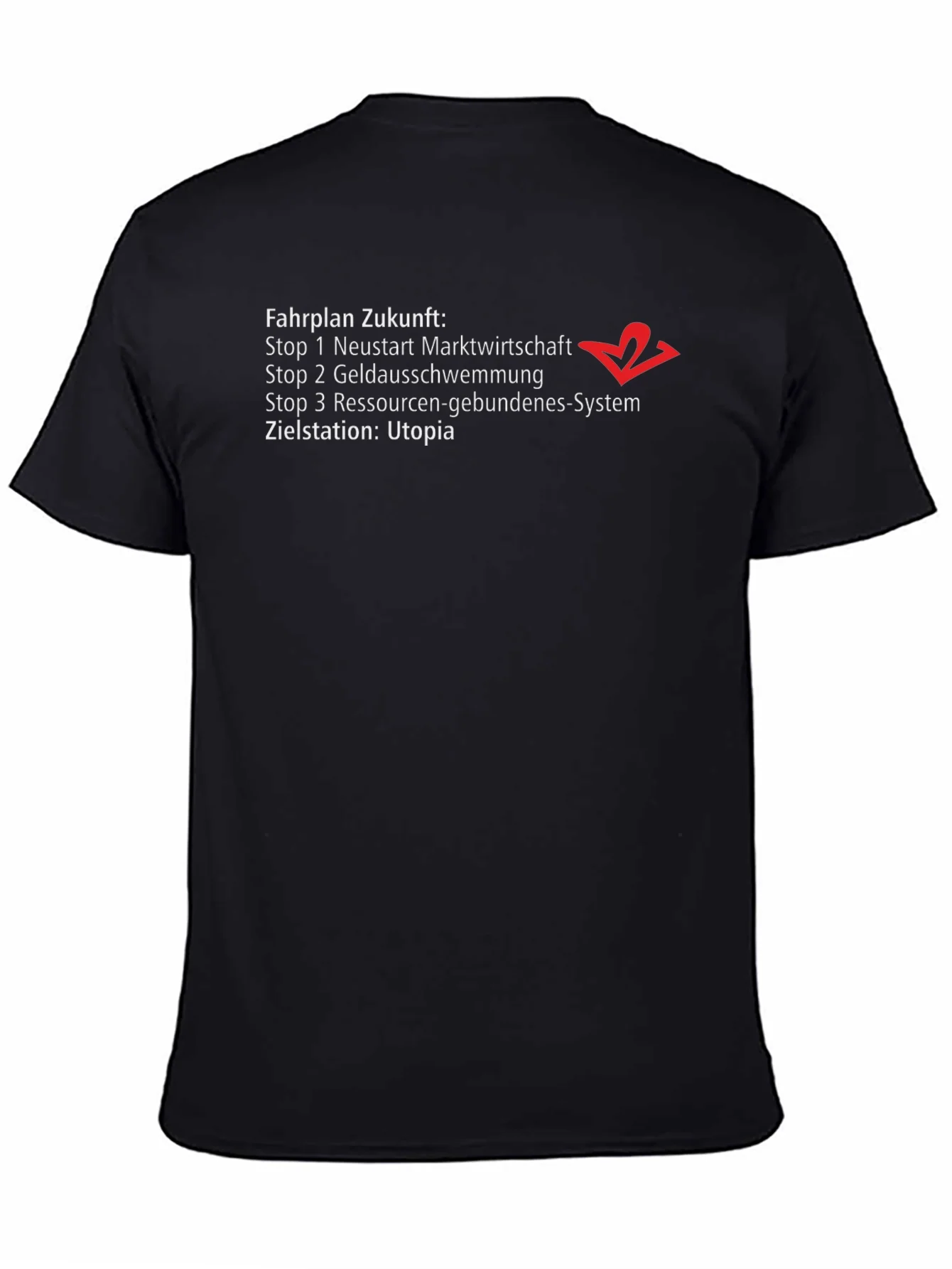 Rebbecca Fahrplan Zukunft Utopia Graphic T-Shirt
