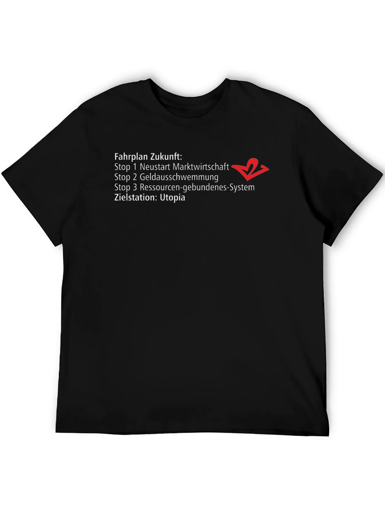 Rebbecca Fahrplan Zukunft Utopia Graphic T-Shirt