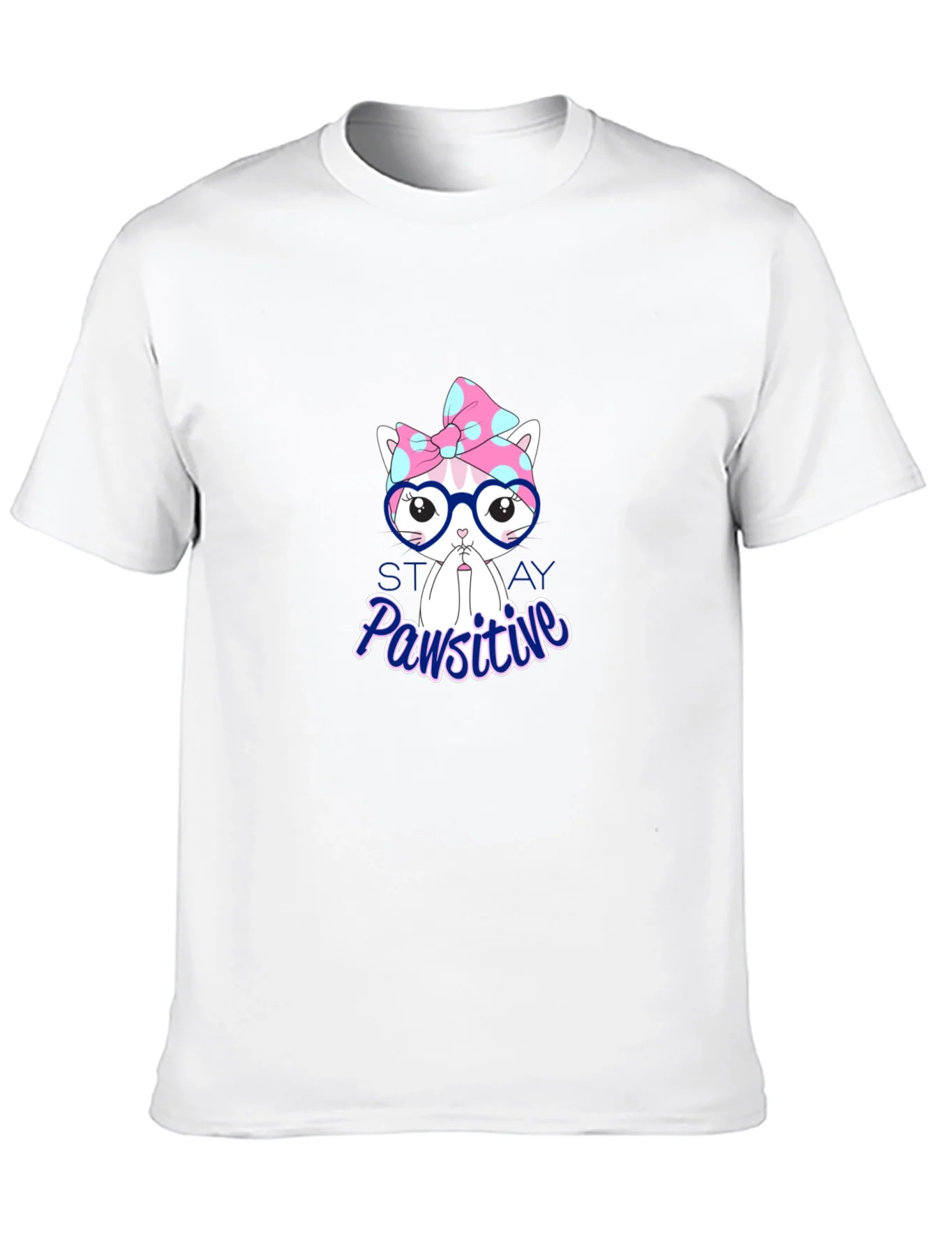 Camiseta Negra Pawsitive con Dise?o de Gato