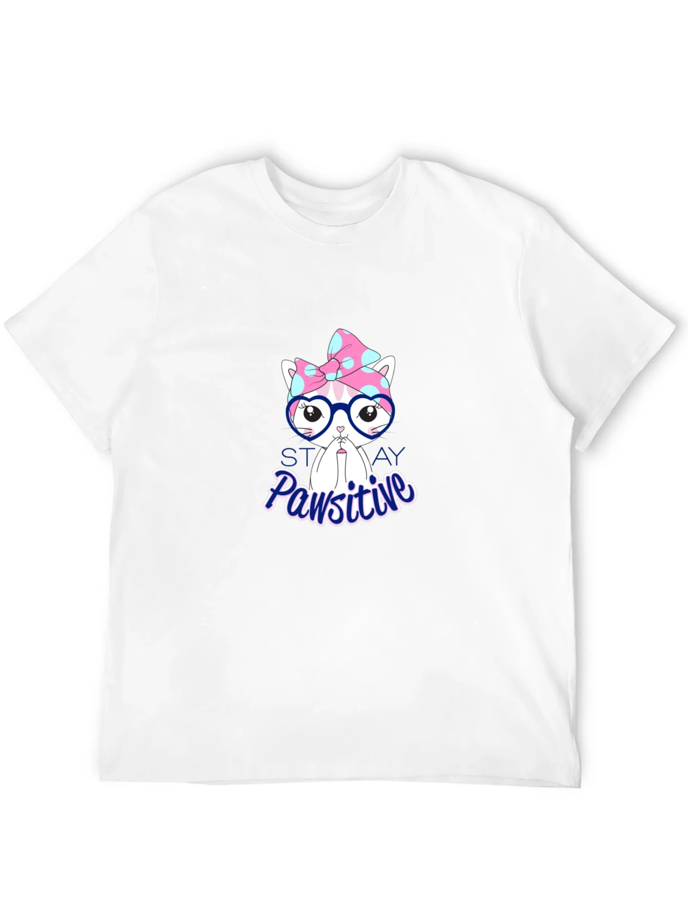 Camiseta Negra Pawsitive con Dise?o de Gato
