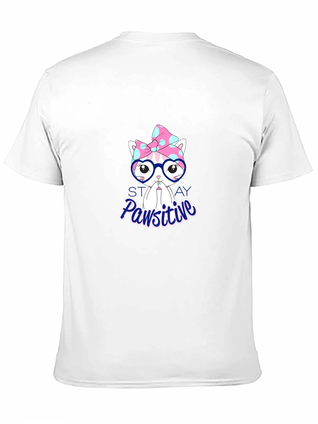 Camiseta Negra Pawsitive con Dise?o de Gato
