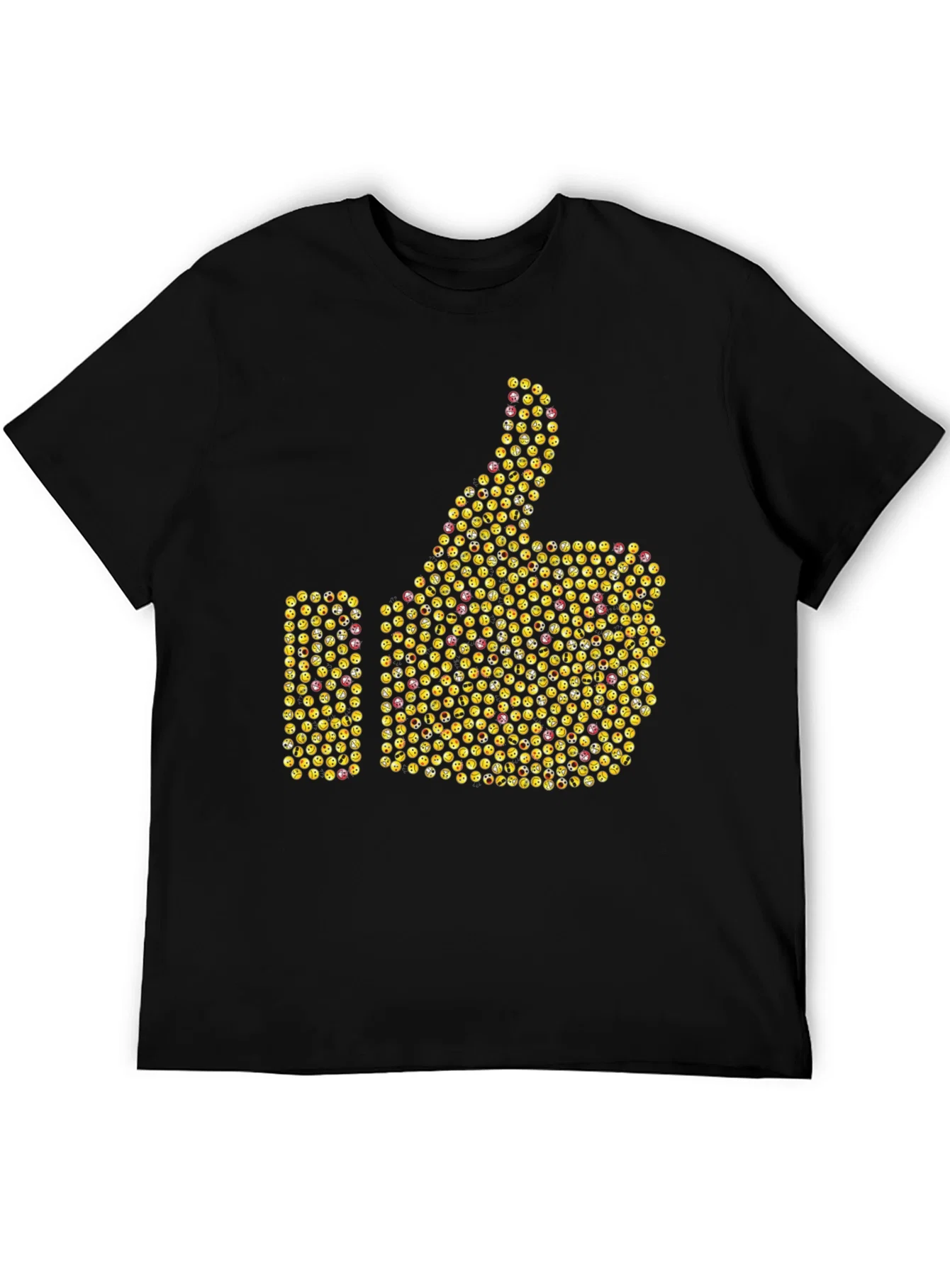 Rebbecca Emoji Thumbs Up Graphic T-Shirt - Black