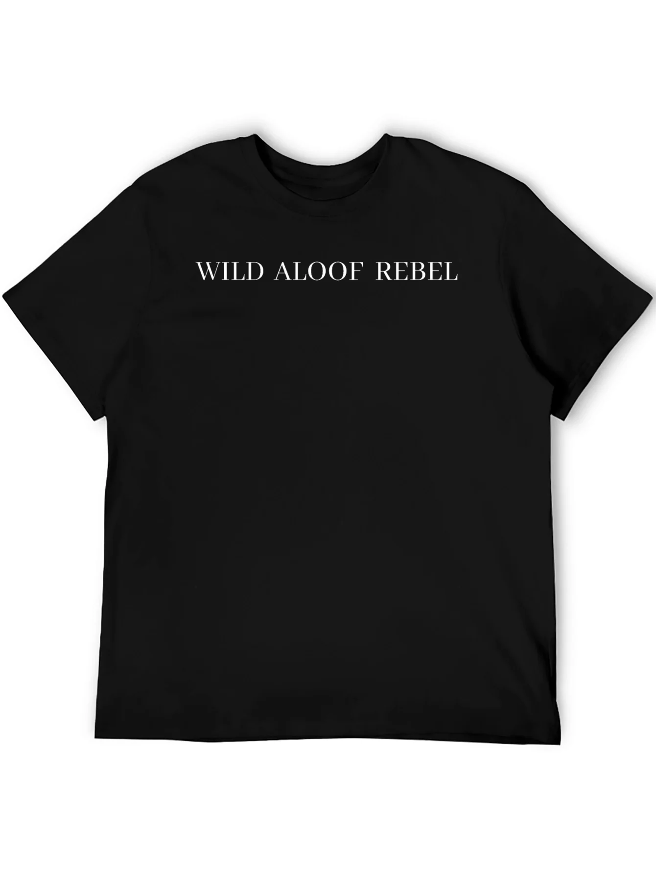 Camiseta Negra Wild Aloof Rebel