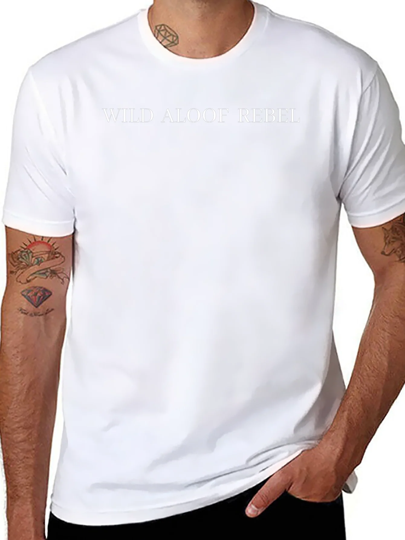 Camiseta Negra Wild Aloof Rebel
