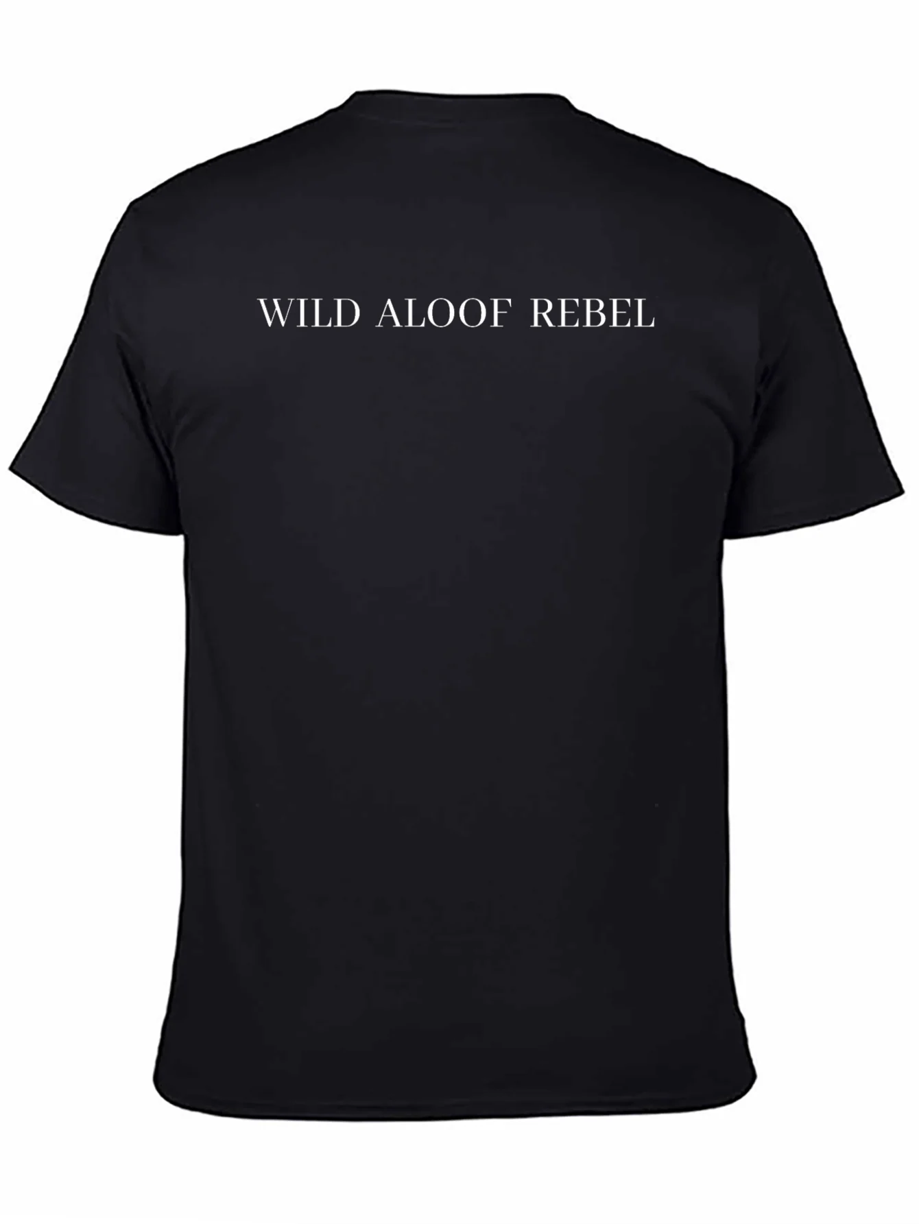 Camiseta Negra Wild Aloof Rebel