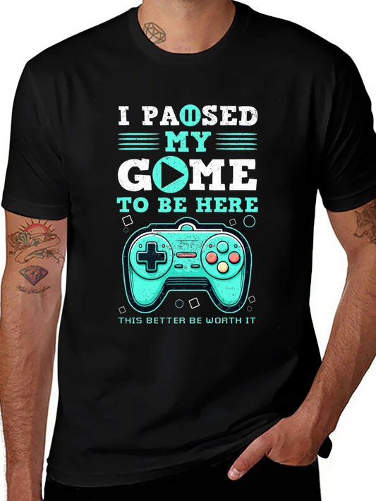 Rebbecca I Paused My Game T-Shirt - Gamer Tee