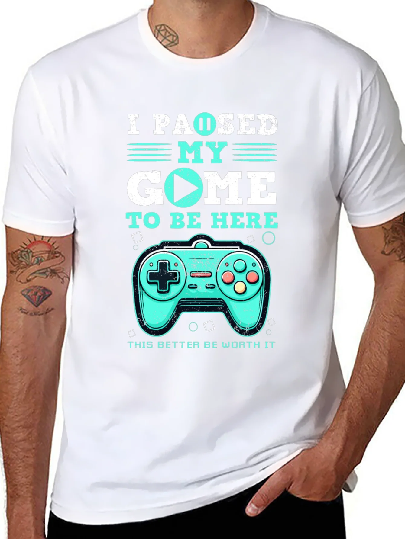 Rebbecca I Paused My Game T-Shirt - Gamer Tee